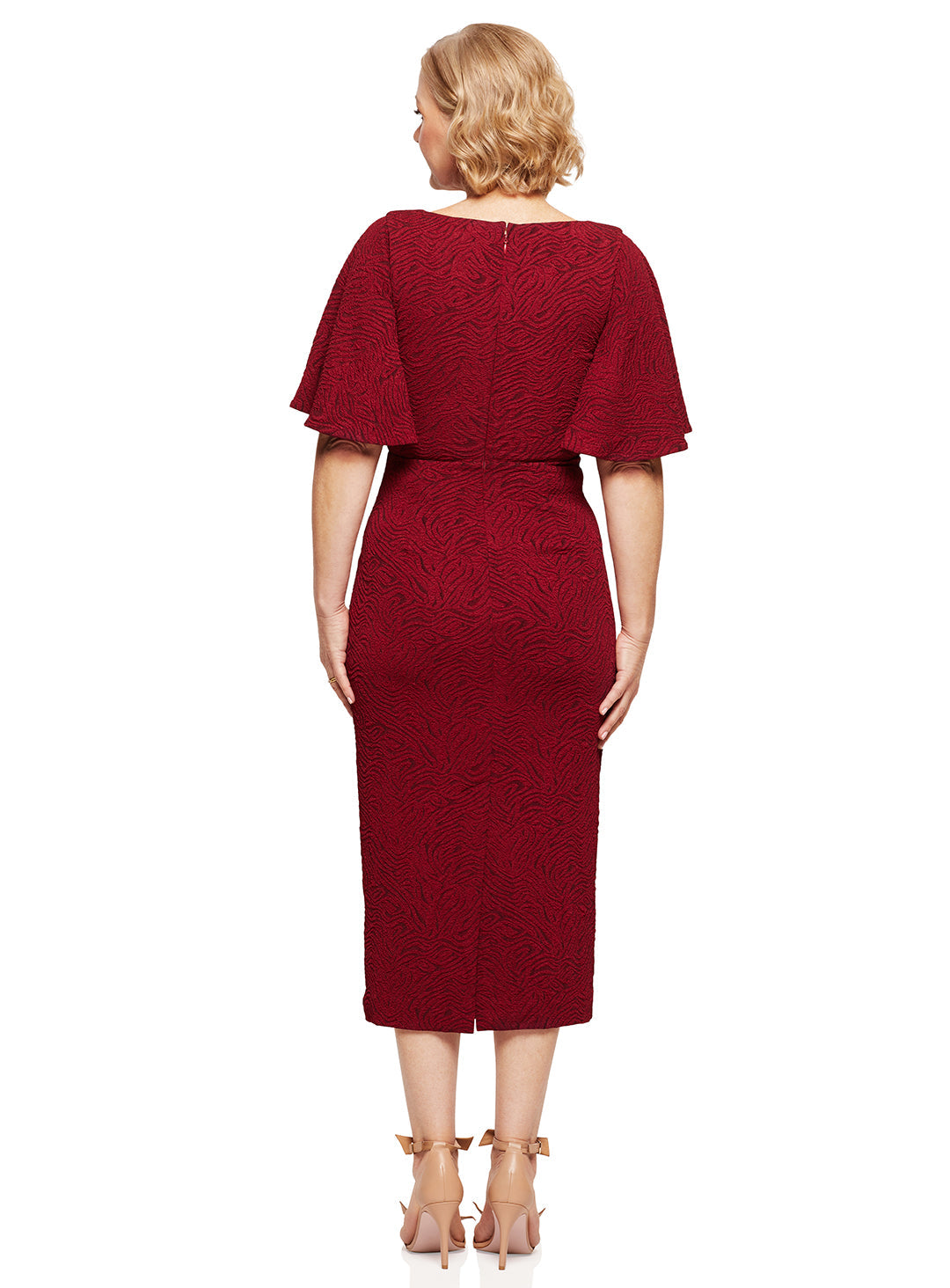 Trellis Lane CATHERINE Couture Hand-Beaded Sheath Evening Gown Formal Dress