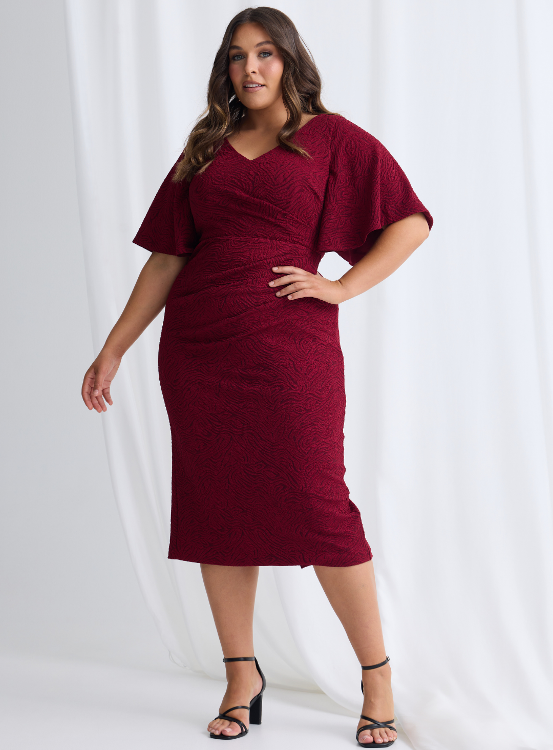 Trellis Lane CATHERINE Couture Hand-Beaded Sheath Evening Gown Formal Dress