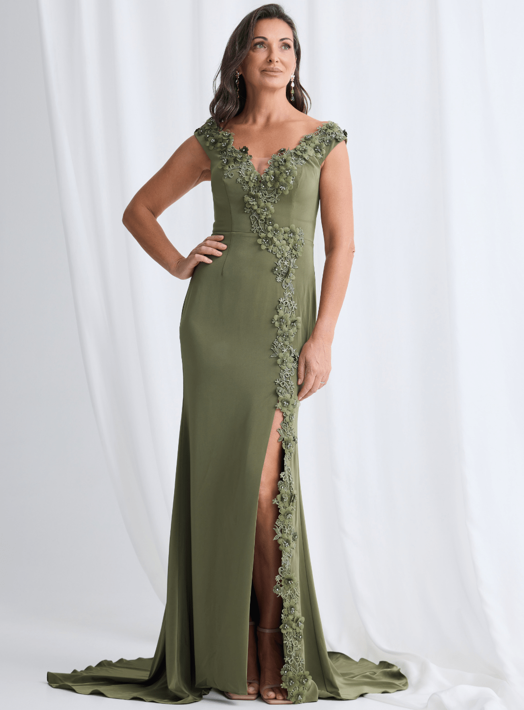 Trellis Lane ANGELA Strapless Draped Mermaid Gown in Australia | One Honey Boutique