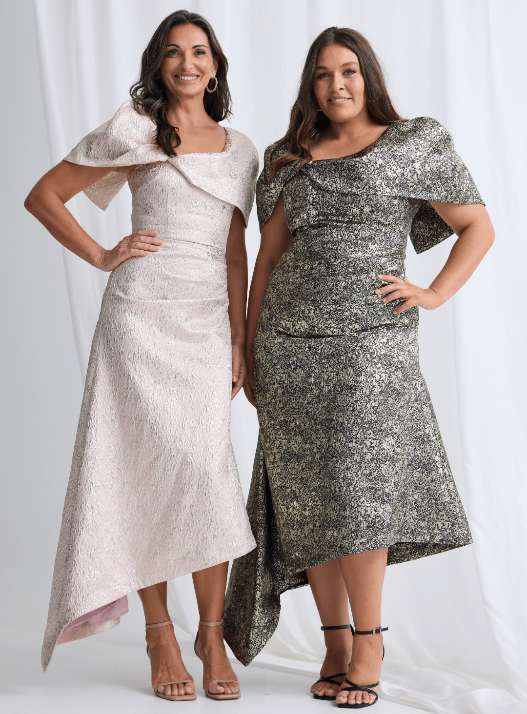 Trellis Lane ARITA Off Shoulder Structured Midi Cocktail Dress in Australia | One Honey Boutique