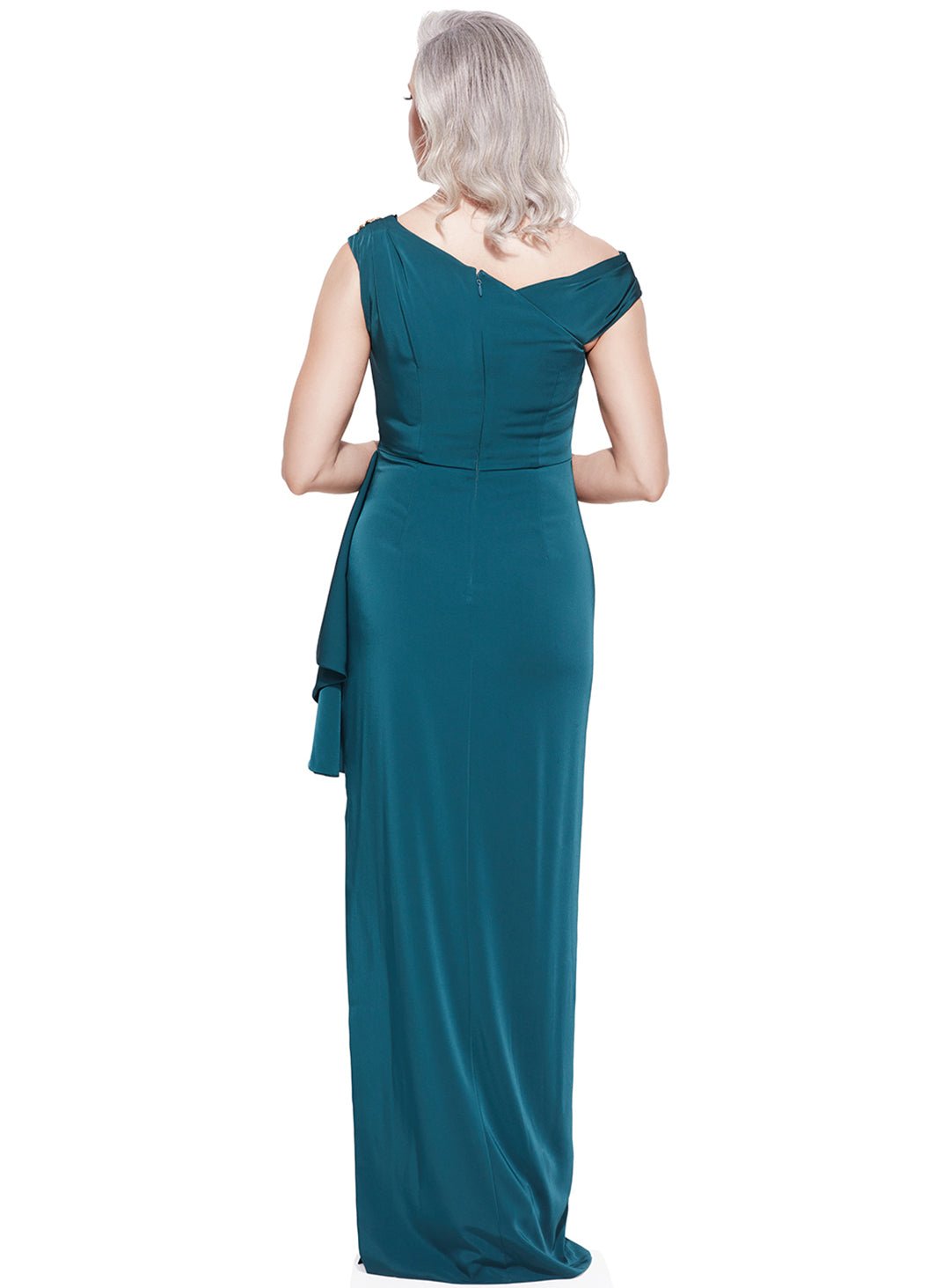 Trellis Lane JANNIE Asymmetrical Broach Strap Evening Dress in Australia | One Honey Boutique