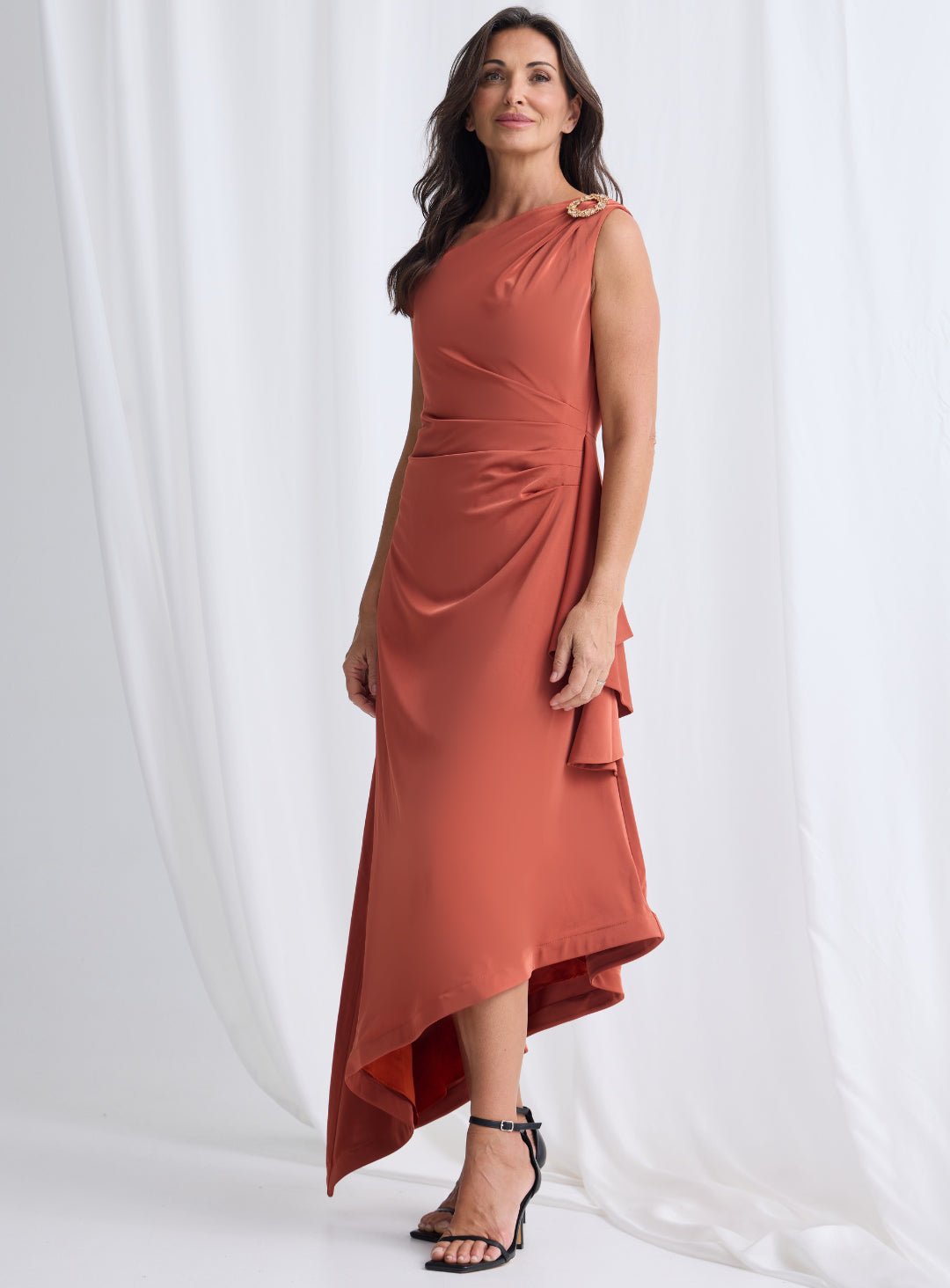 Trellis Lane JUSTINA Strapless Sequined Midi Occasion Dress in Australia | One Honey Boutique