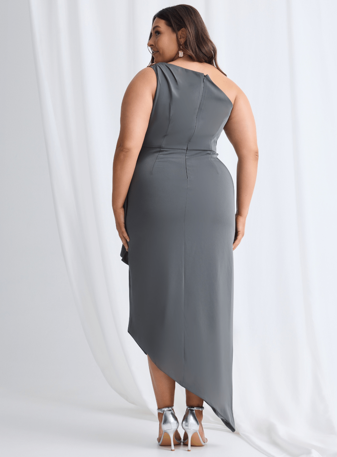 Trellis Lane CHARLIE One - Shoulder Asymmetrical Evening Dress in Australia | One Honey Boutique