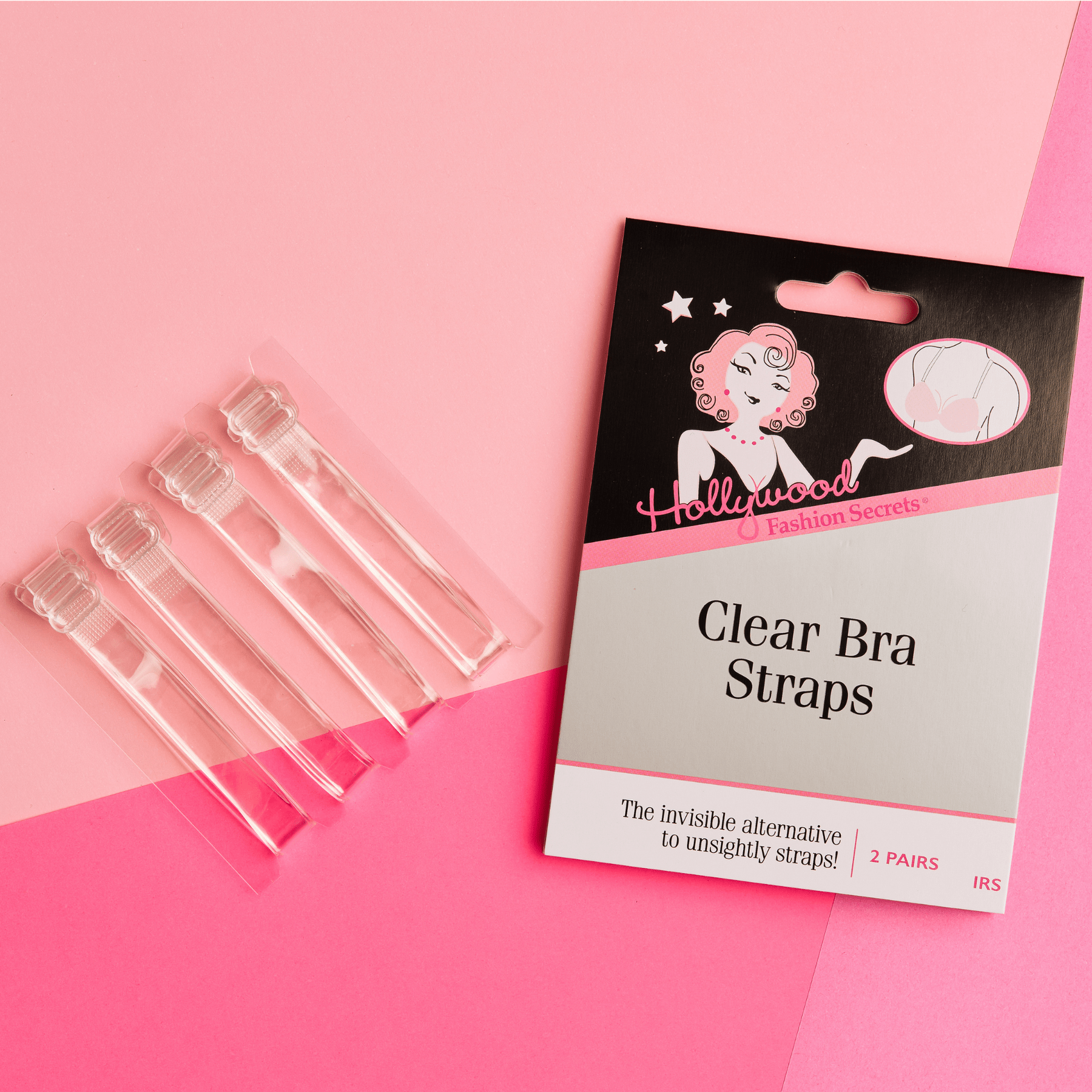 Hollywood Fashion Secrets Clear Bra Straps – 1 Pair in Australia | One Honey Boutique