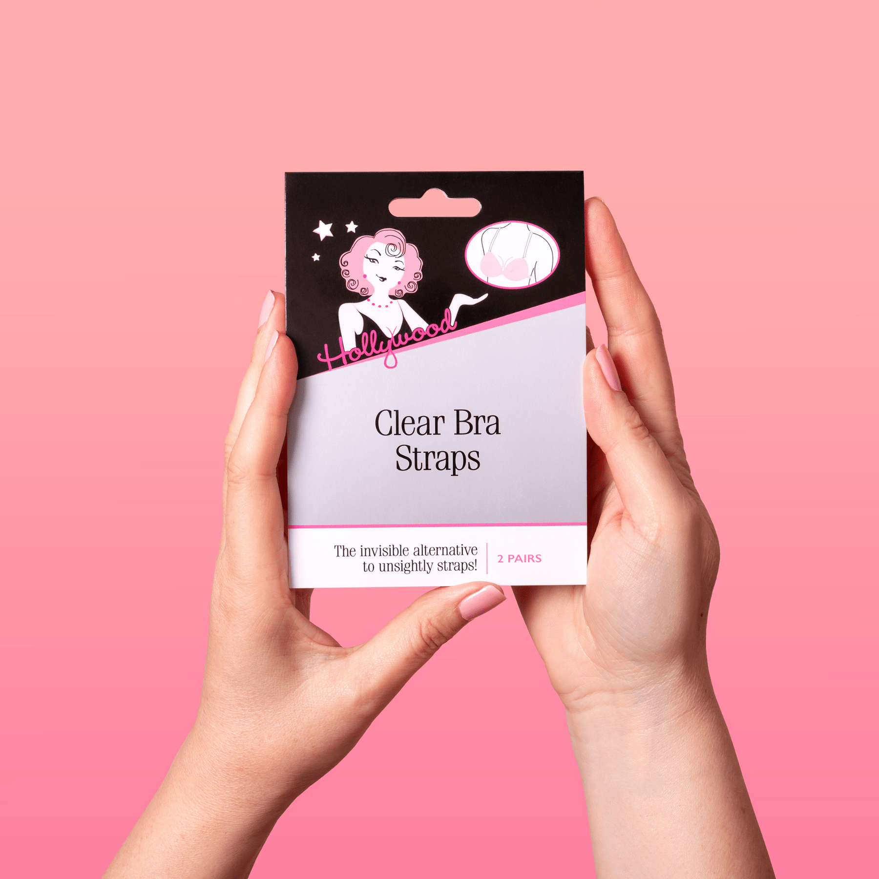 Hollywood Fashion Secrets Clear Bra Straps – 1 Pair in Australia | One Honey Boutique