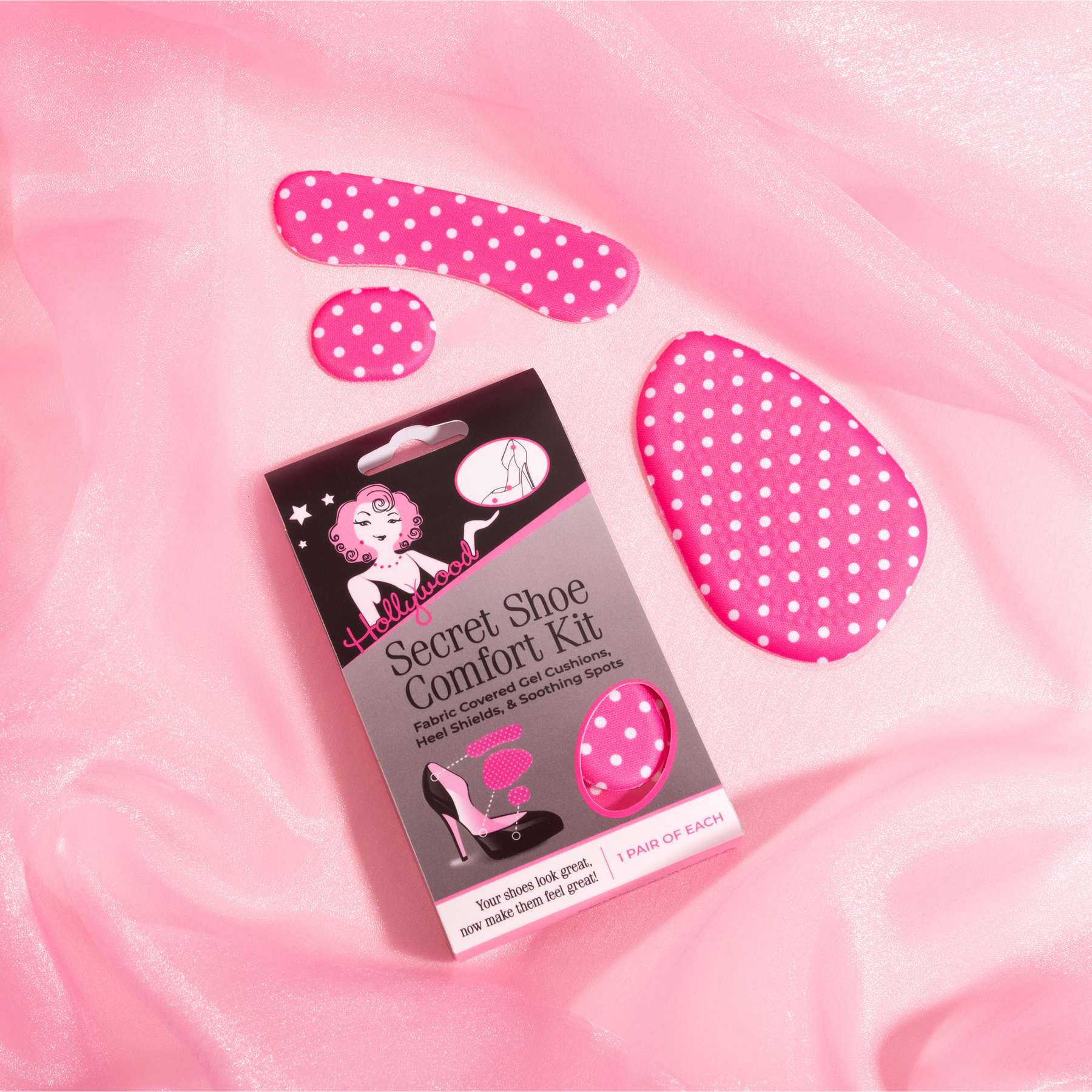 Hollywood Fashion Secrets Secret Shoe Comfort Kit – 3-in-1 High Heel Inserts