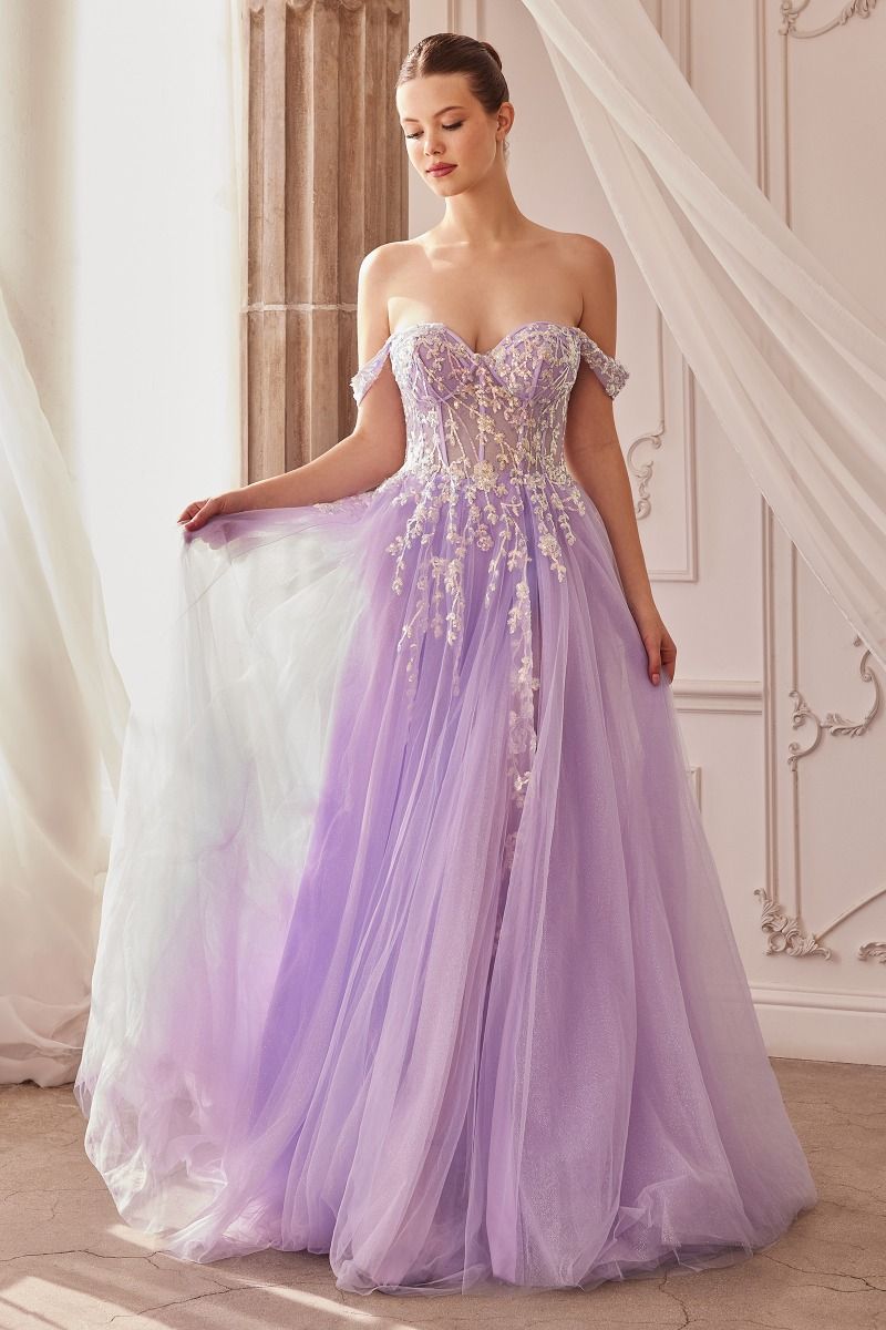 ENOLA Off the Shoulder Tulle Ballgown with Lace Bodice, Romantic Formal Dress for Brisbane to Gold Coast, Australia