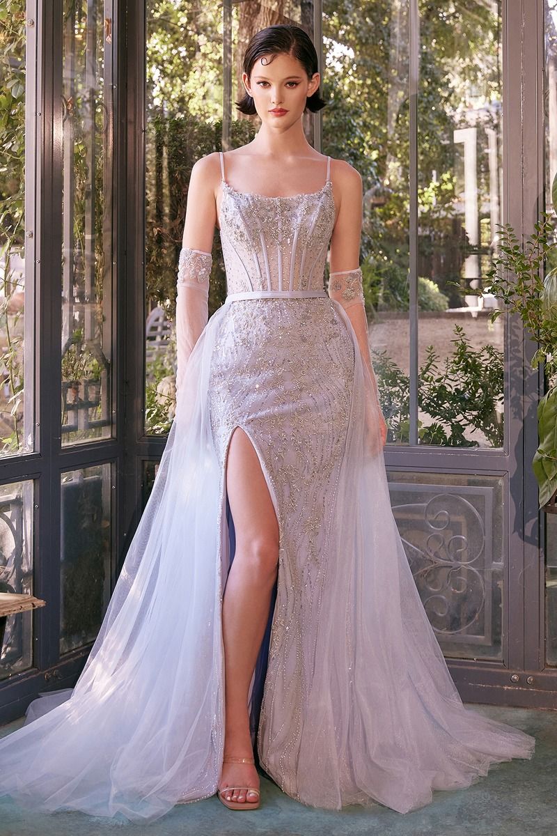 RHODA Beaded Tulle Overskirt Prom Dress - Glam Elegance | One Honey RHODA Beaded Tulle Overskirt Prom Dress - Glam Elegance | One Honey