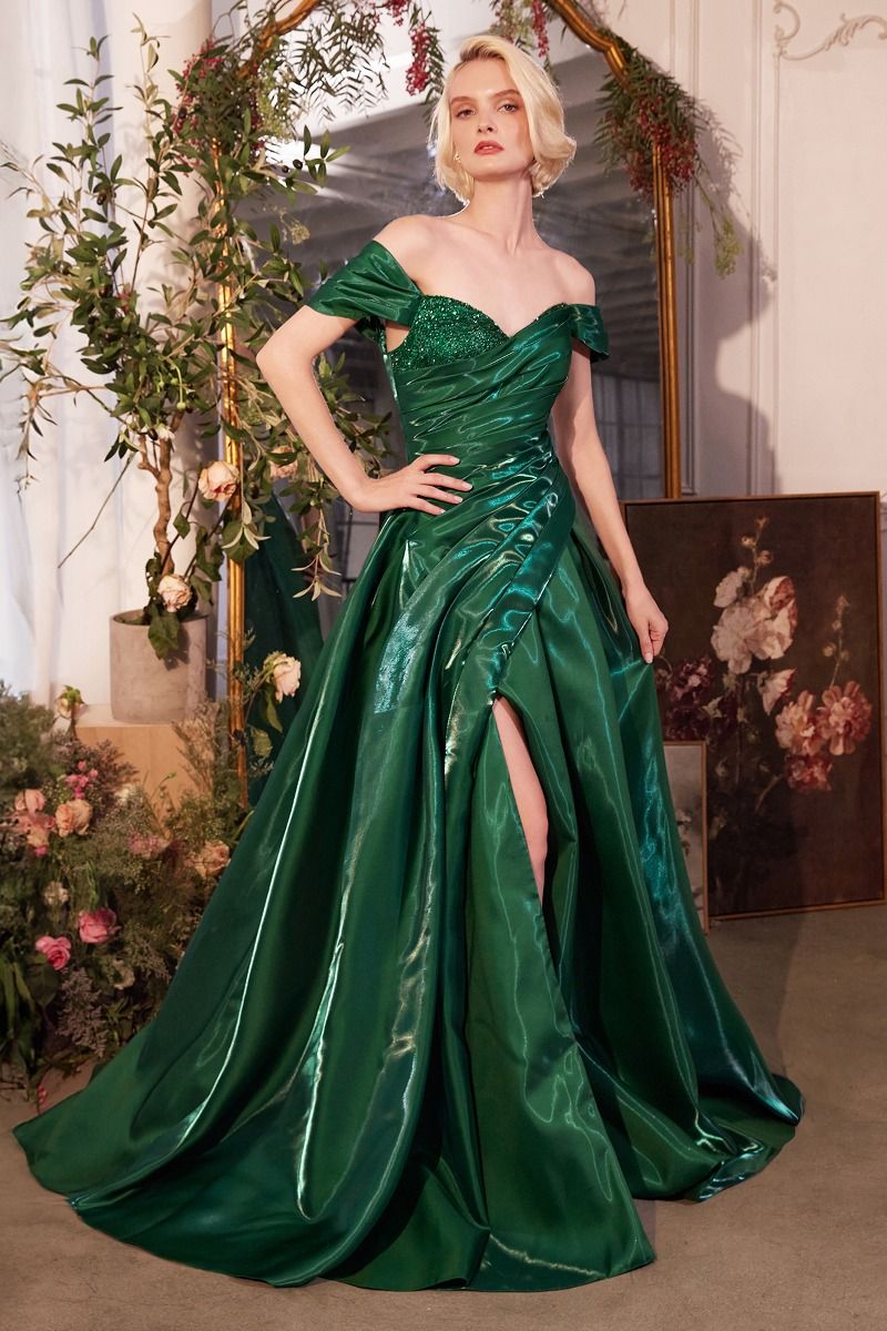slim fit dress slacks CULT MIA X HAPPY CLOTHING POTTER MERMAID JEWEL NECK ORGANZA MAXI DRESS IN  GREEN | CULT MIA main image 0