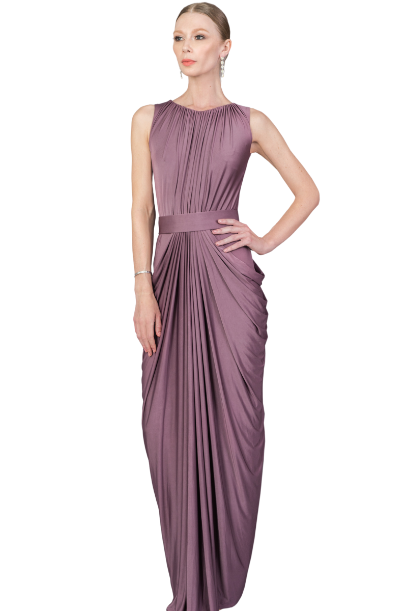 Pia Gladys Perey AMBROSIA Silk Jersey Mermaid Bridesmaid Maxi Dress