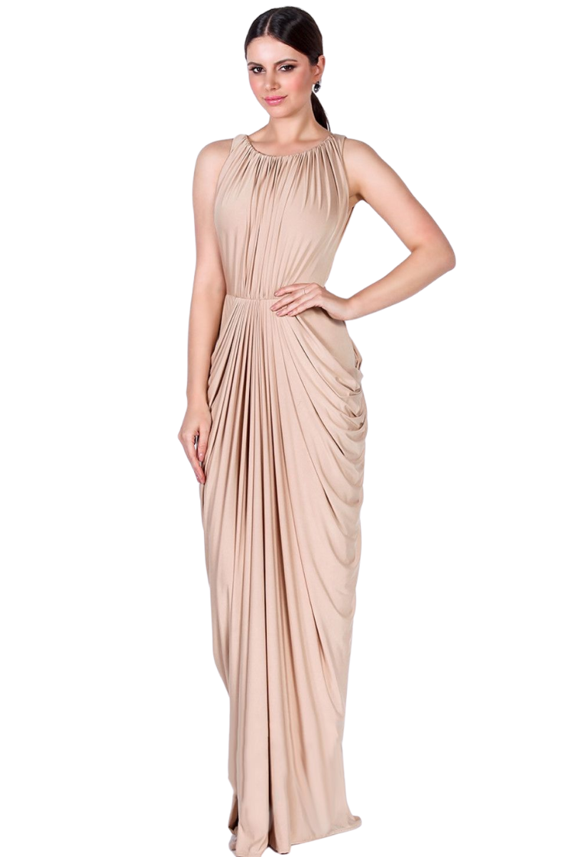 Pia Gladys Perey AMBROSIA Silk Jersey Mermaid Bridesmaid Maxi Dress