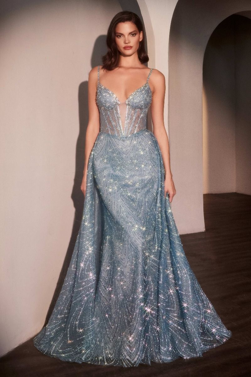 LOLITA Couture prom gown with glitter bodice and overskirt. Perfect for making a grand entrance, Brisbane to Gold Coast, Australia.