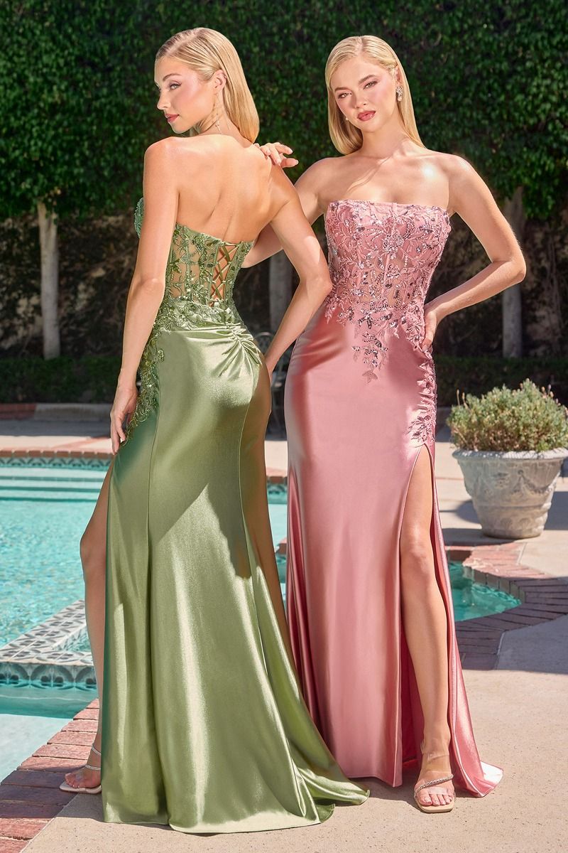NYREE Beaded Corset Sequin Mermaid Prom & Formal Dress in Australia | One Honey Boutique