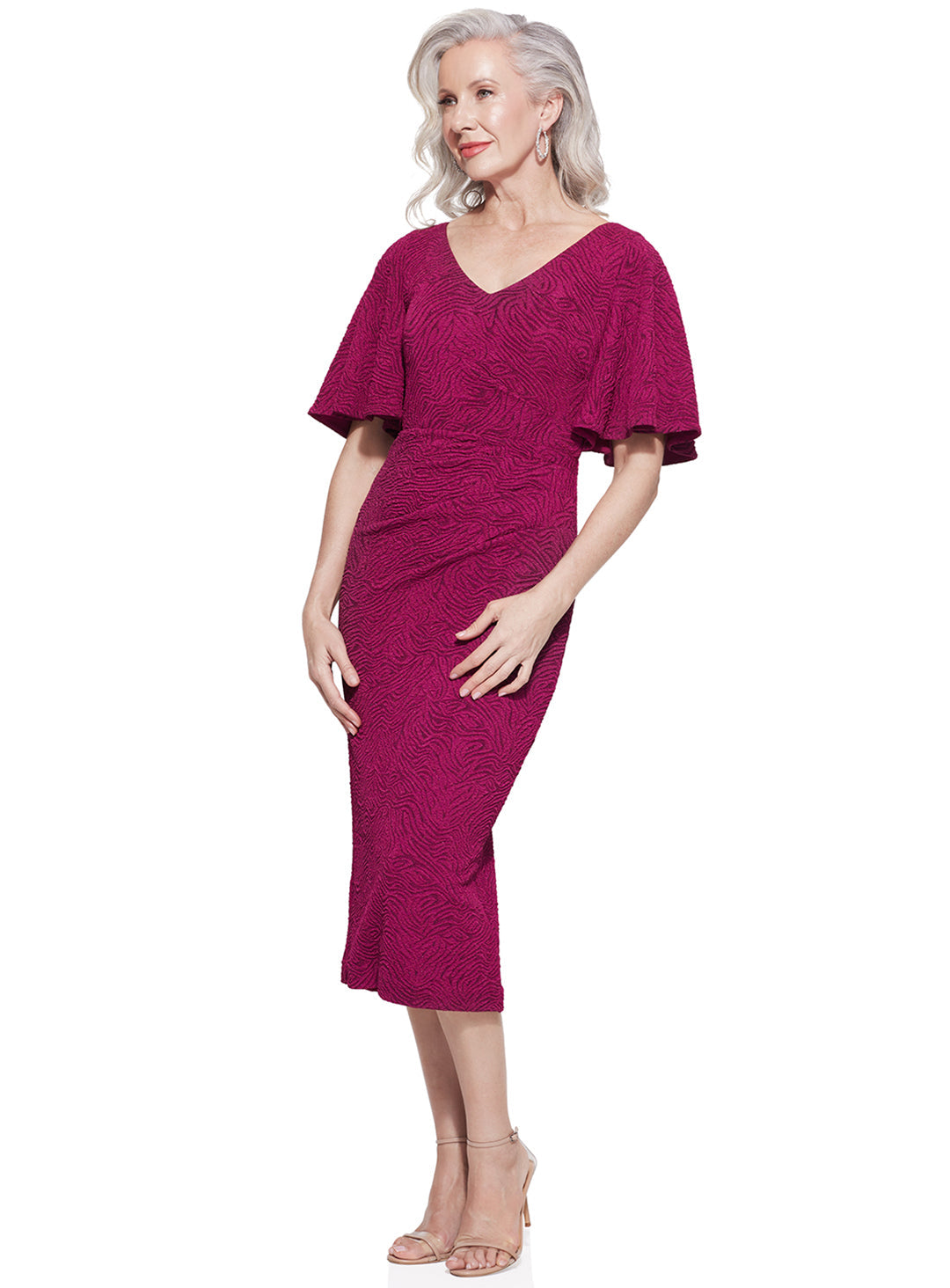 Trellis Lane CATHERINE Couture Hand-Beaded Sheath Evening Gown Formal Dress