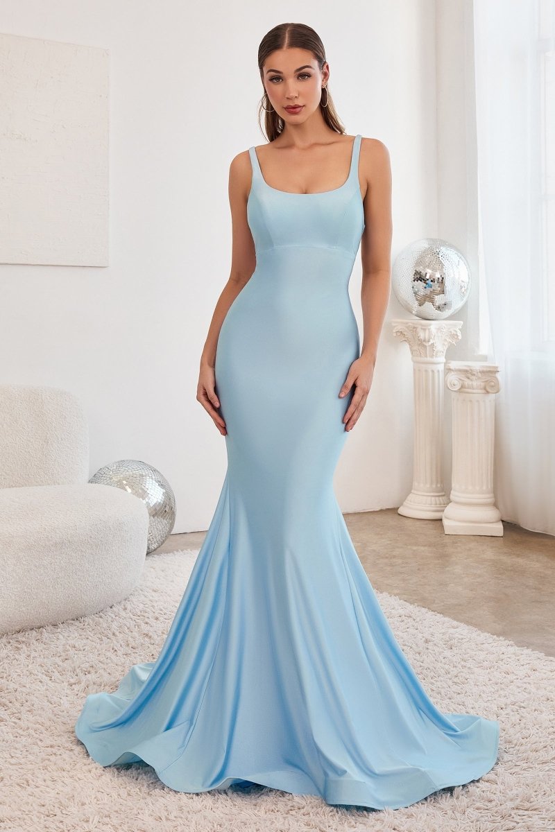 JAYLA Lace Up Back Mermaid Formal Gown in Australia | One Honey Boutique