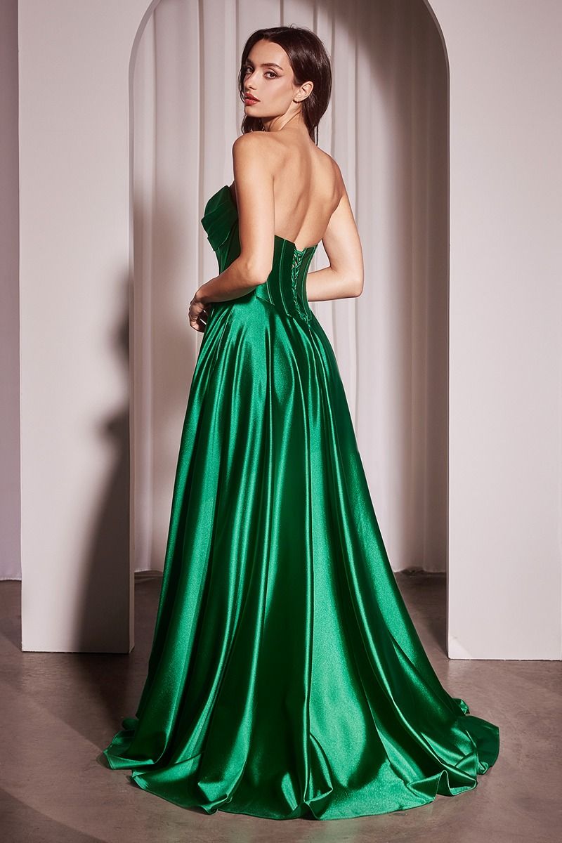DANKA Strapless Satin Bustier Prom & Formal Ball Gown in Australia | One Honey Boutique