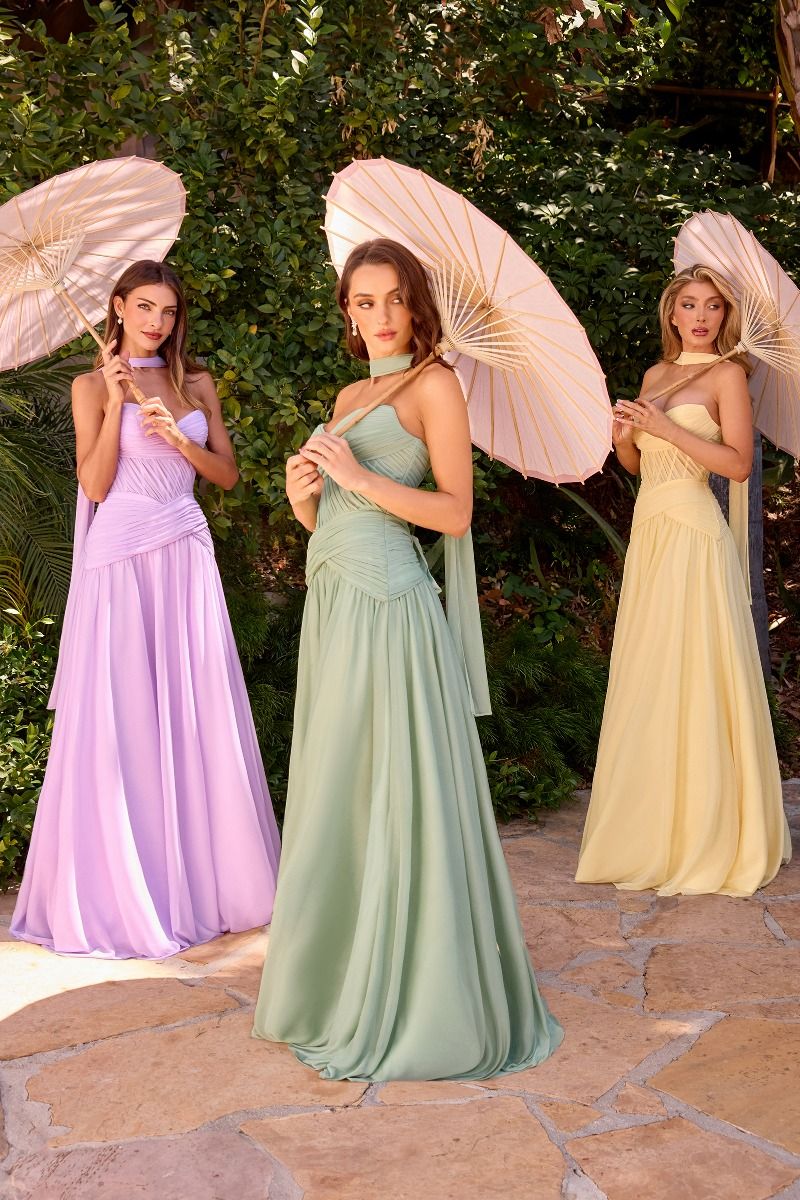 ALMA Sweetheart Pleated Chiffon A-Line Bridesmaid & Formal Dress