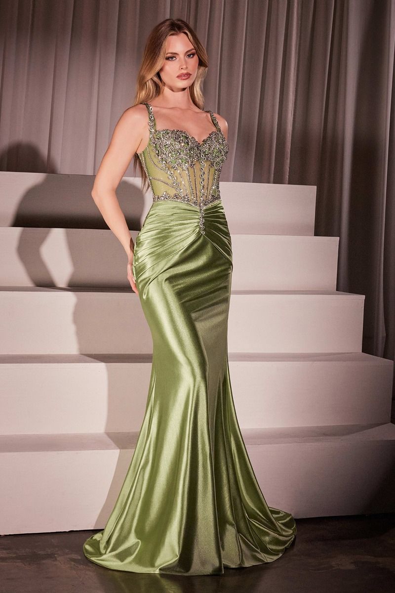 GISELA Beaded Satin Prom Dress with Sweetheart Neckline, Perfect for Formal Events, Brisbane to Gold Coast.
