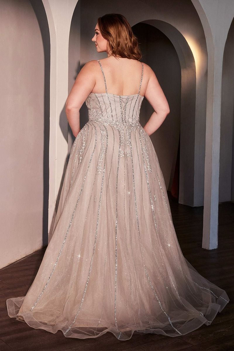 JAŠA Curve Embellished Crystal Tulle A Line Prom & Formal Dress in Australia | One Honey Boutique