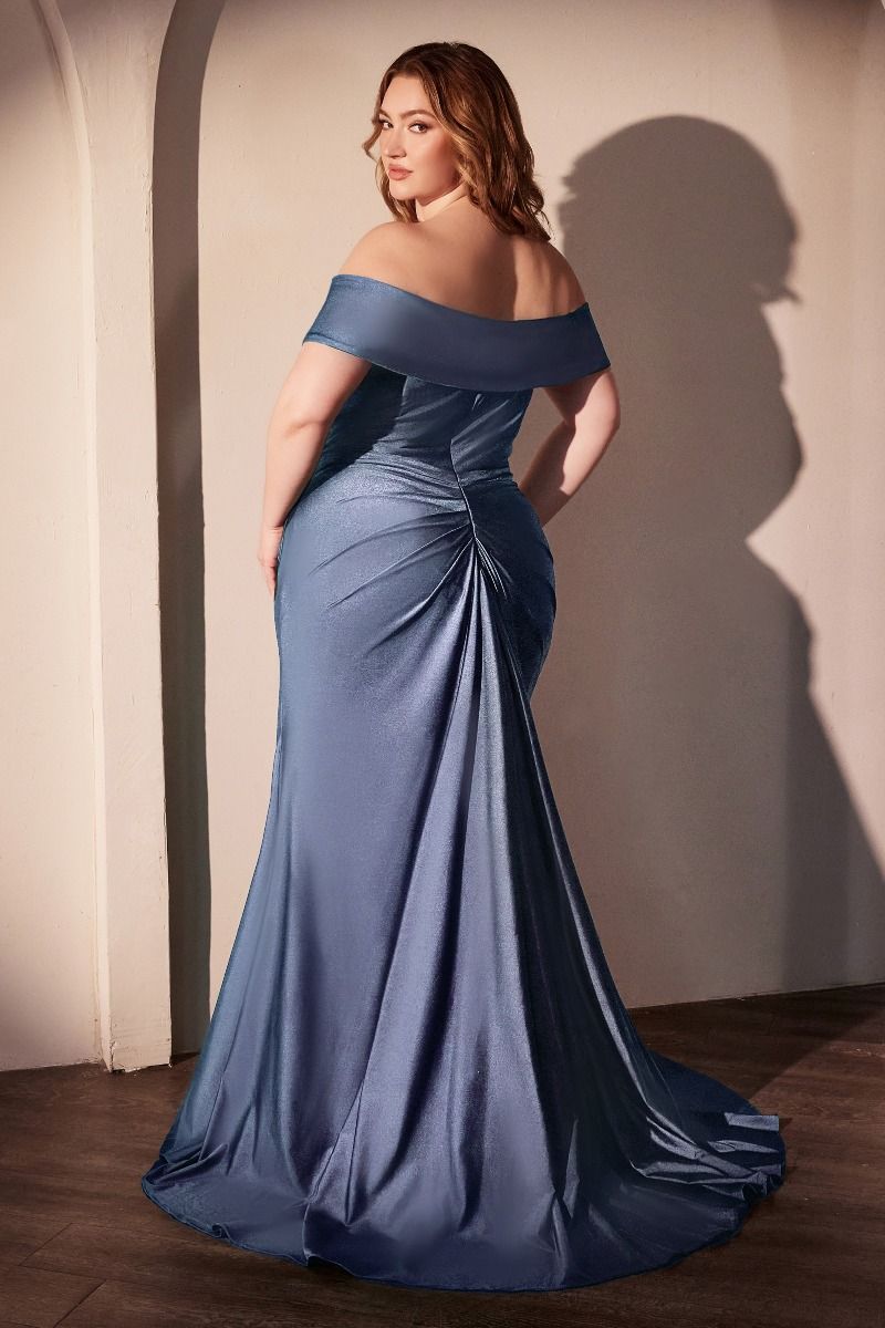 KAILA Curve Off Shoulder Silky Bridesmaid Semi Formal Dress in Australia | One Honey Boutique