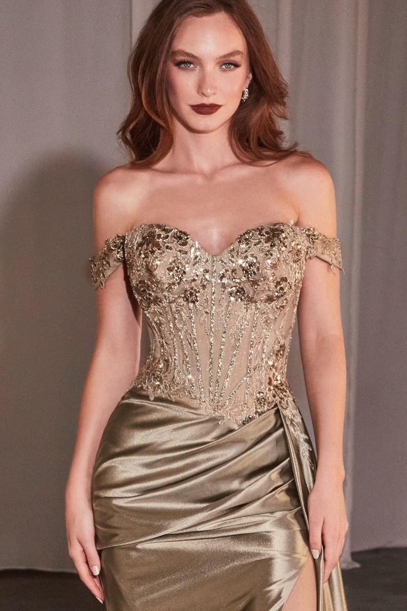 SIREN Curve Silky Lace Bustier Corset Mermaid Formal Prom Dress in Australia | One Honey Boutique