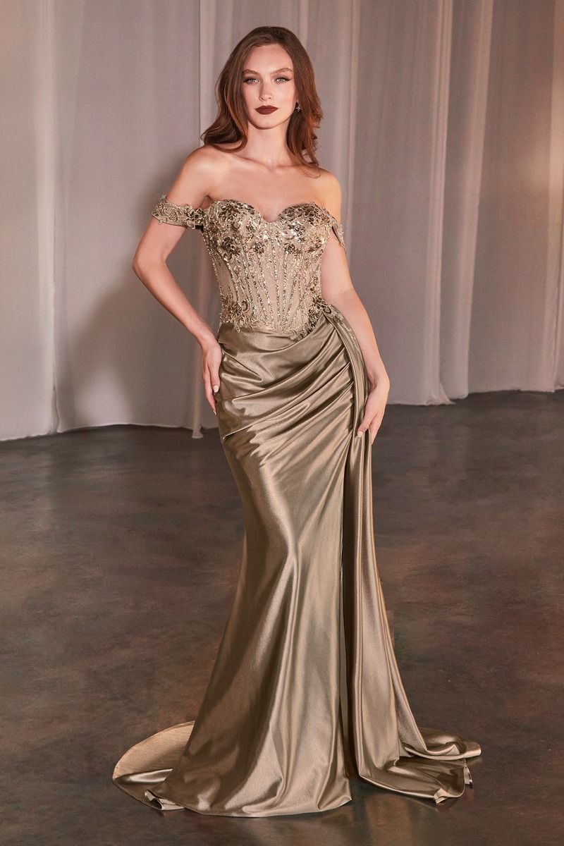 SIREN Curve Silky Lace Bustier Corset Mermaid Formal Prom Dress in Australia | One Honey Boutique