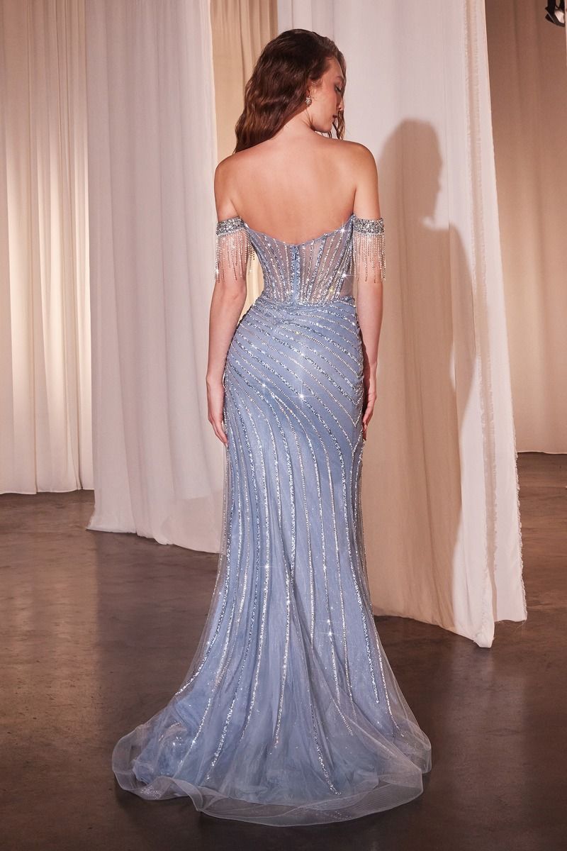 BIJUE Crystal Corset Bodice Prom & Formal Dress in Australia | One Honey Boutique