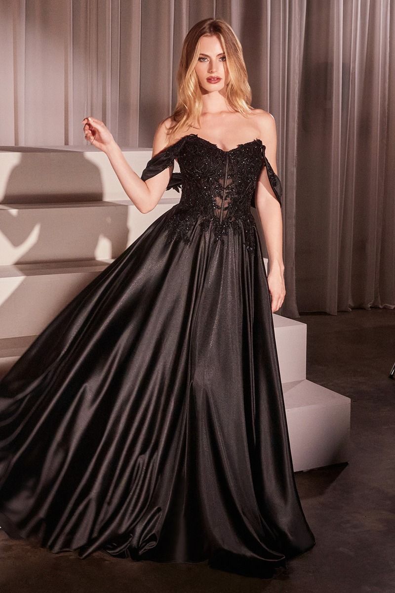 DARLA Lace & Tulle Embellished Off Shoulder Prom & Formal Dress in Australia | One Honey Boutique