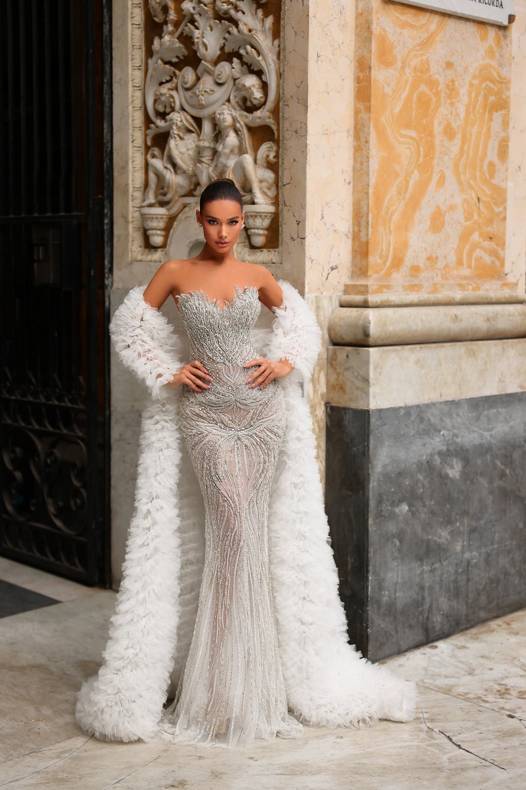 Chic and Holland Couture Beaded BR550026 Evening Dress in Australia | One Honey Boutique