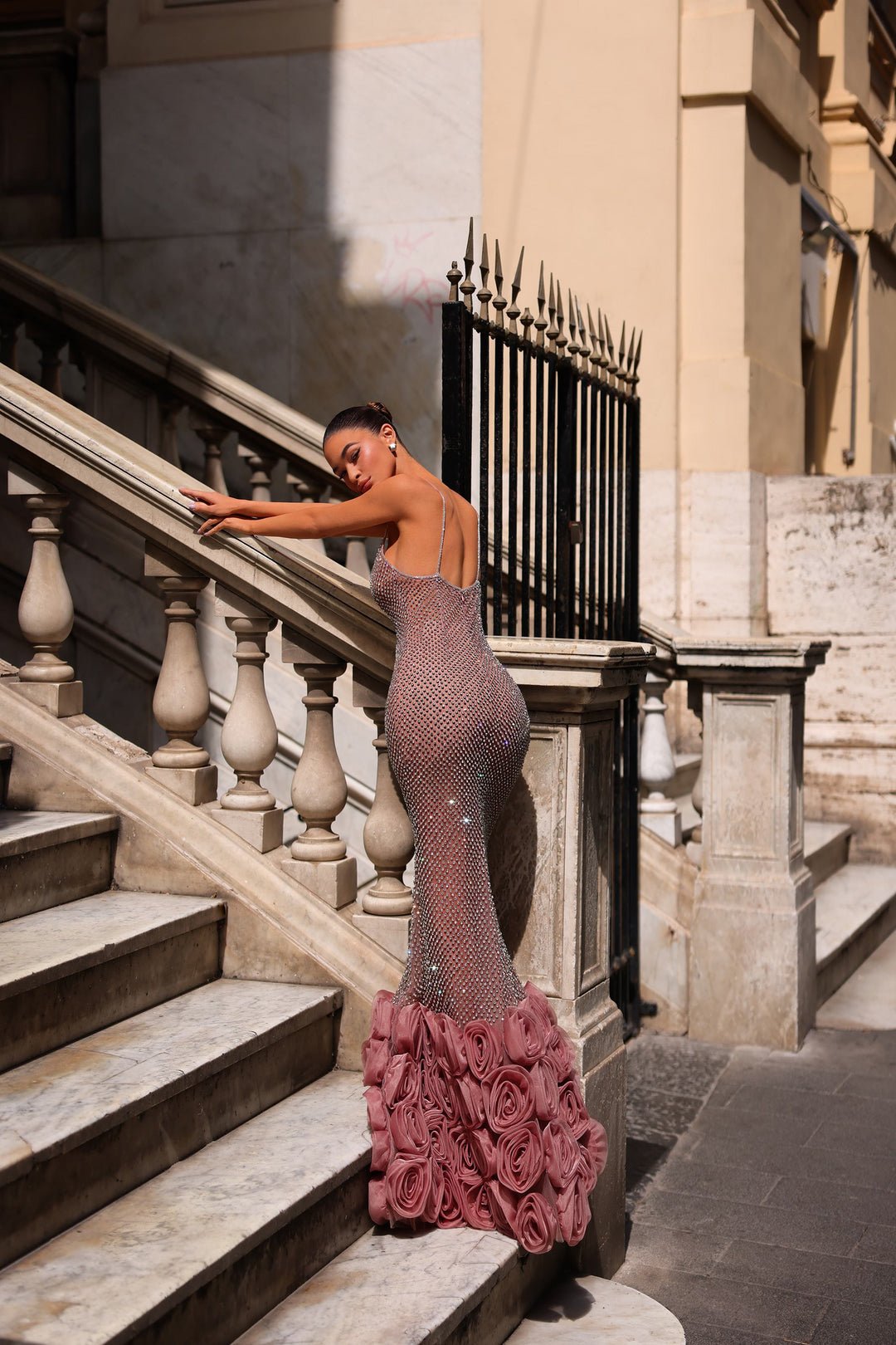 Chic and Holland Couture Beaded HF110474 Evening Dress in Australia | One Honey Boutique