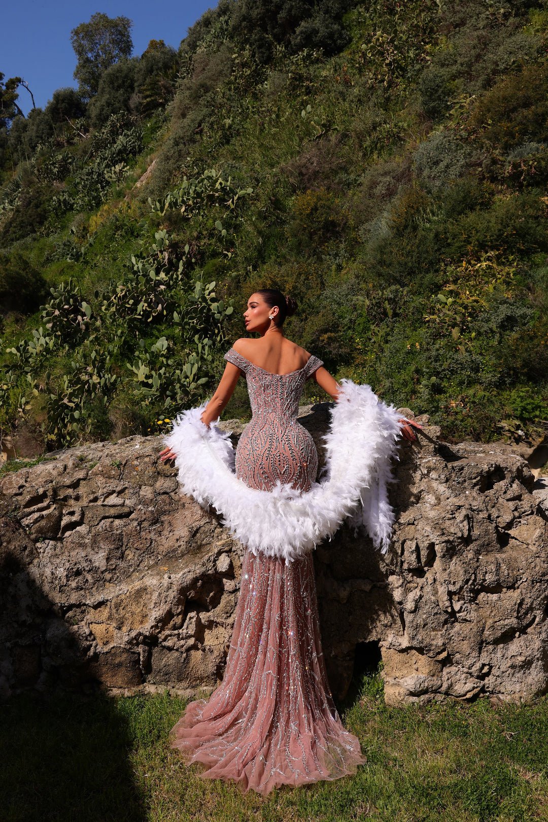 Chic and Holland Couture Beaded HF110515 Evening Dress in Australia | One Honey Boutique