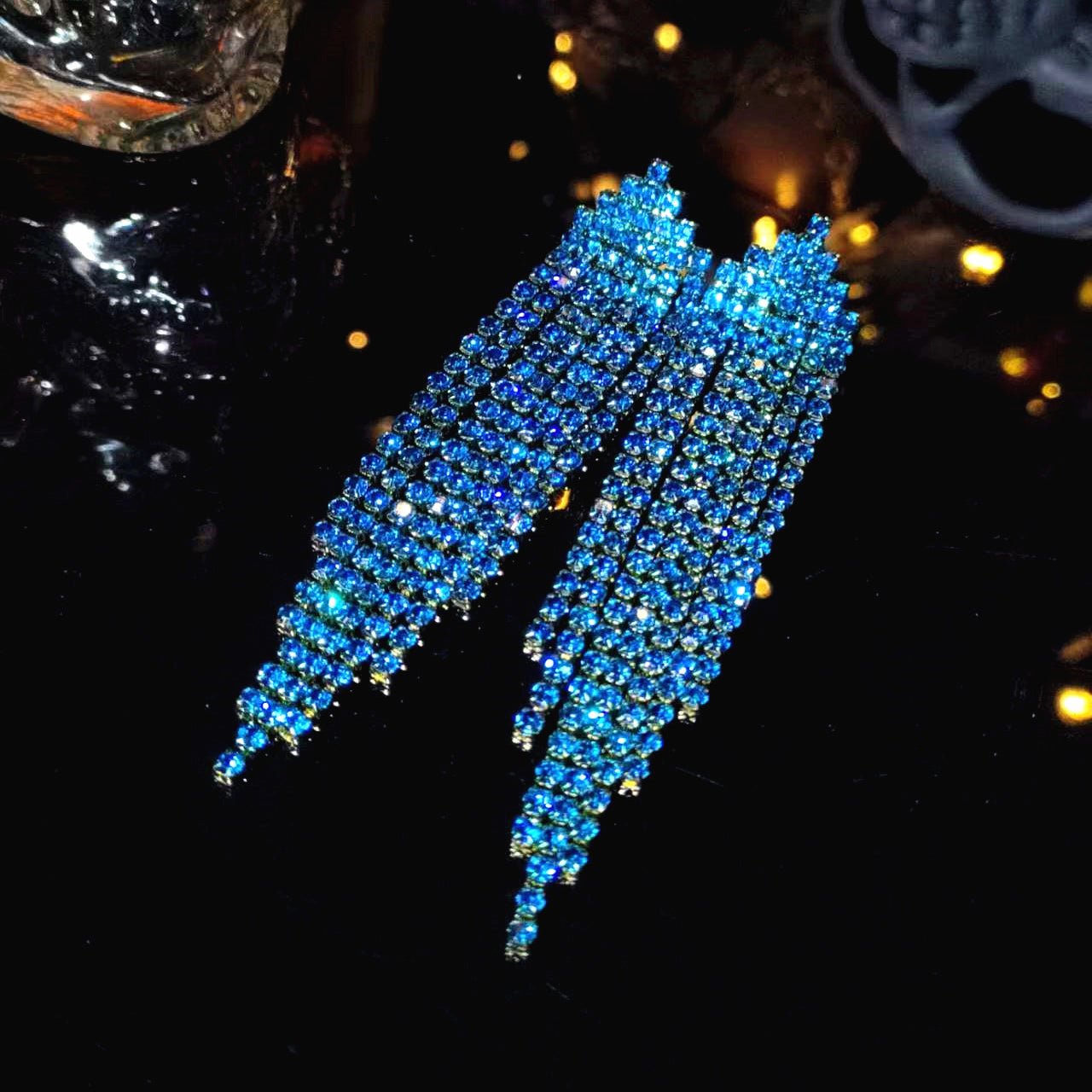 Crystal Waterfall Statement Earrings in Australia | One Honey Boutique