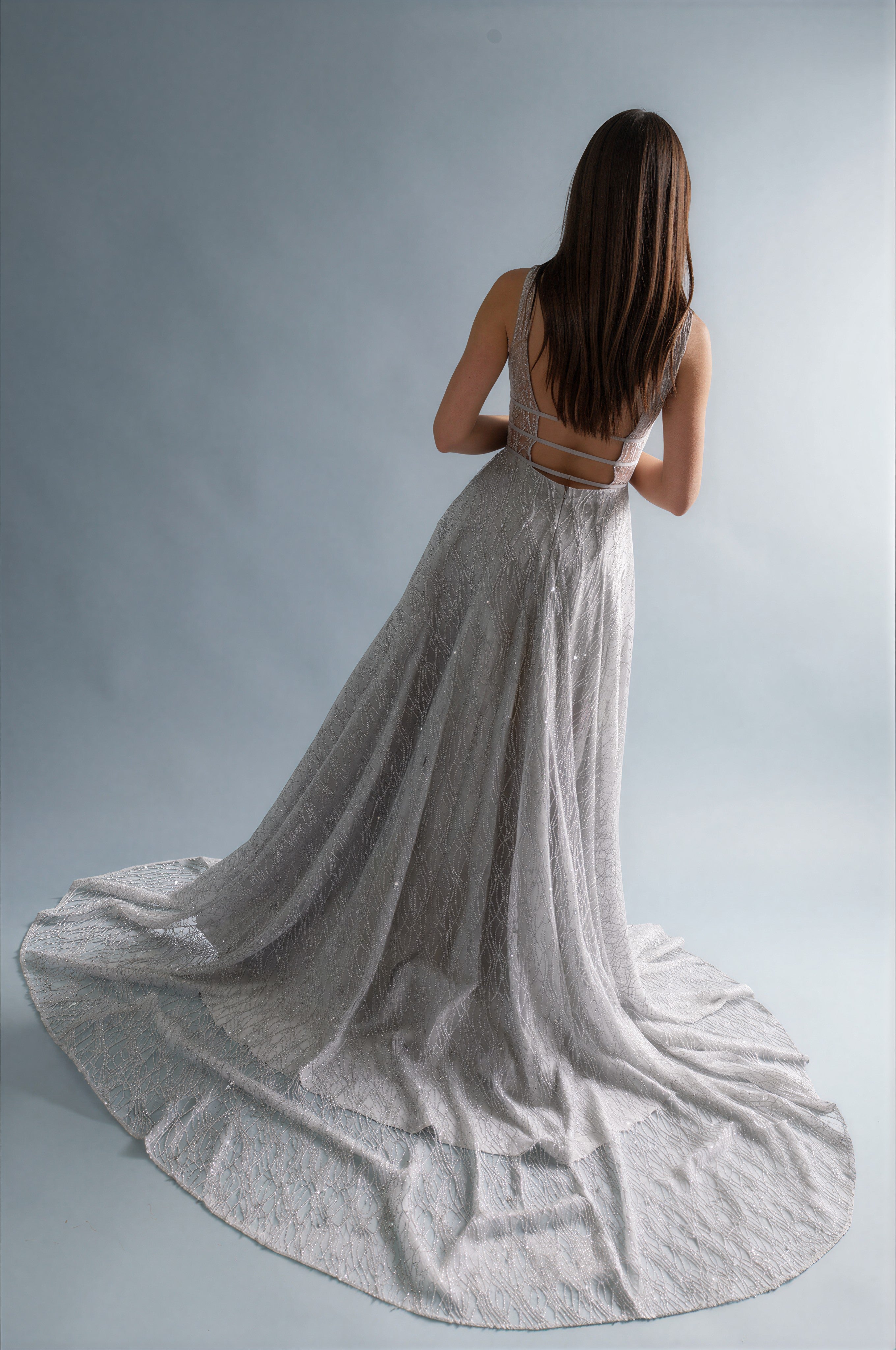 Honey Couture DAZZLING Silver Sequin Princess Formal Gown Dress in Australia | One Honey Boutique