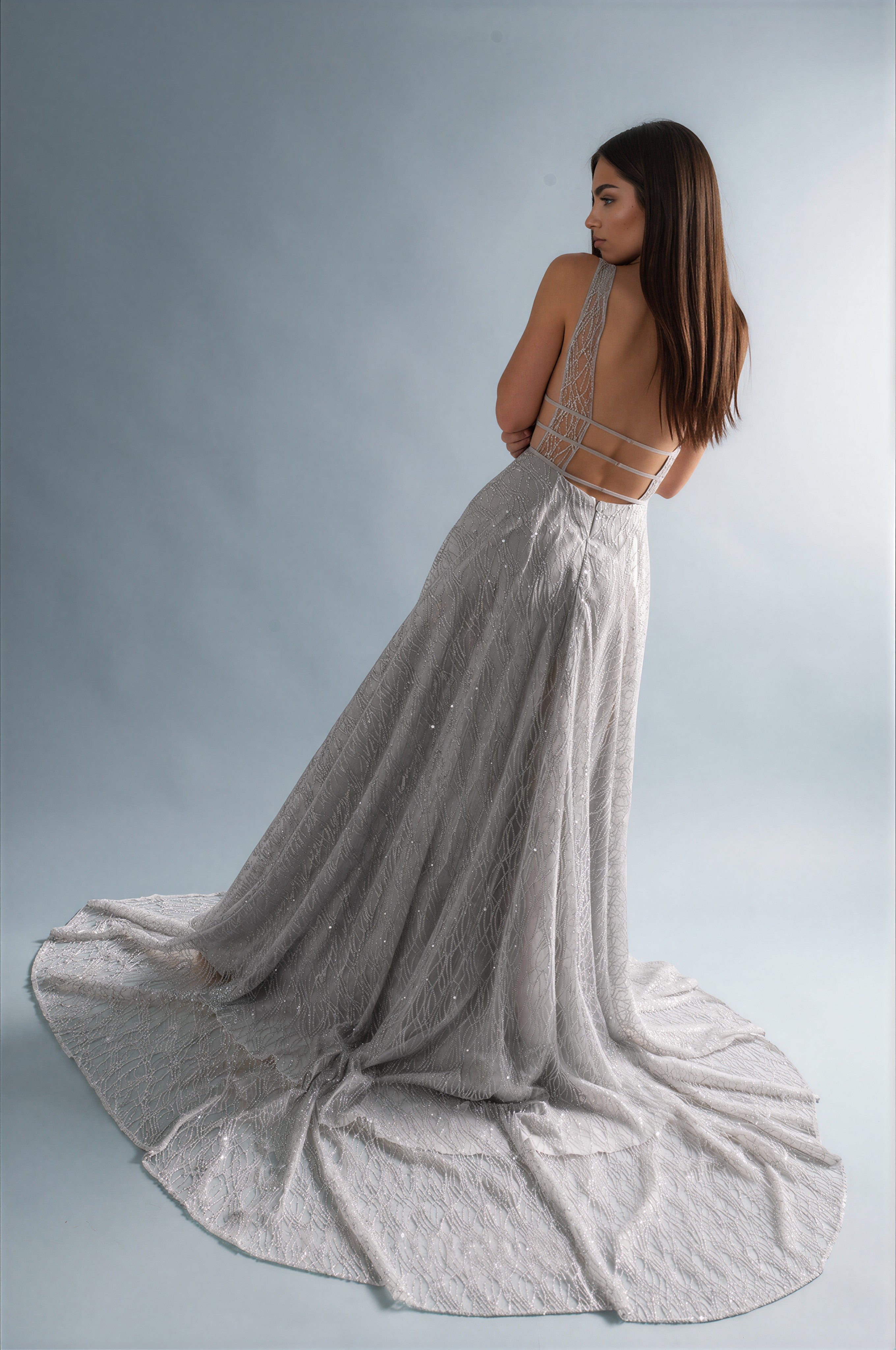 Honey Couture DAZZLING Silver Sequin Princess Formal Gown Dress in Australia | One Honey Boutique