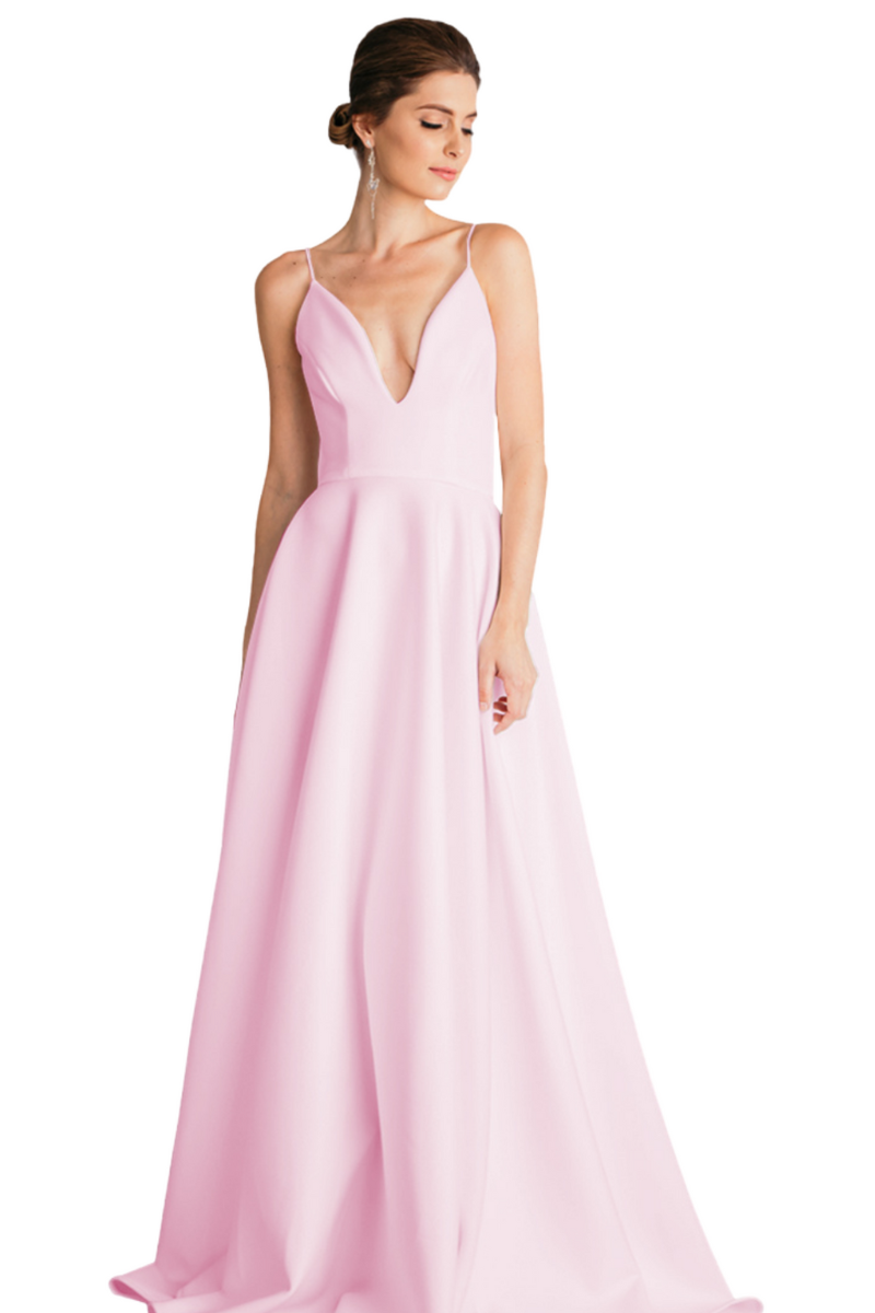 Pia Gladys Perey EVITA Silk Jersey A-Line Bridesmaid Dress