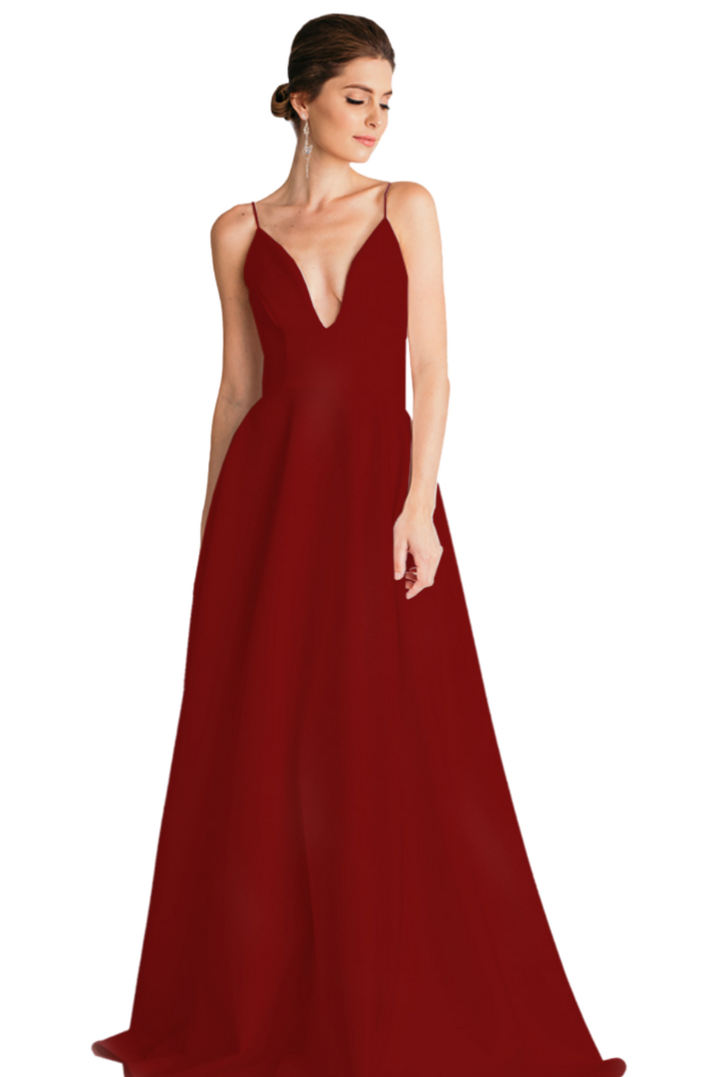 Pia Gladys Perey EVITA Silk Jersey A-Line Bridesmaid Dress