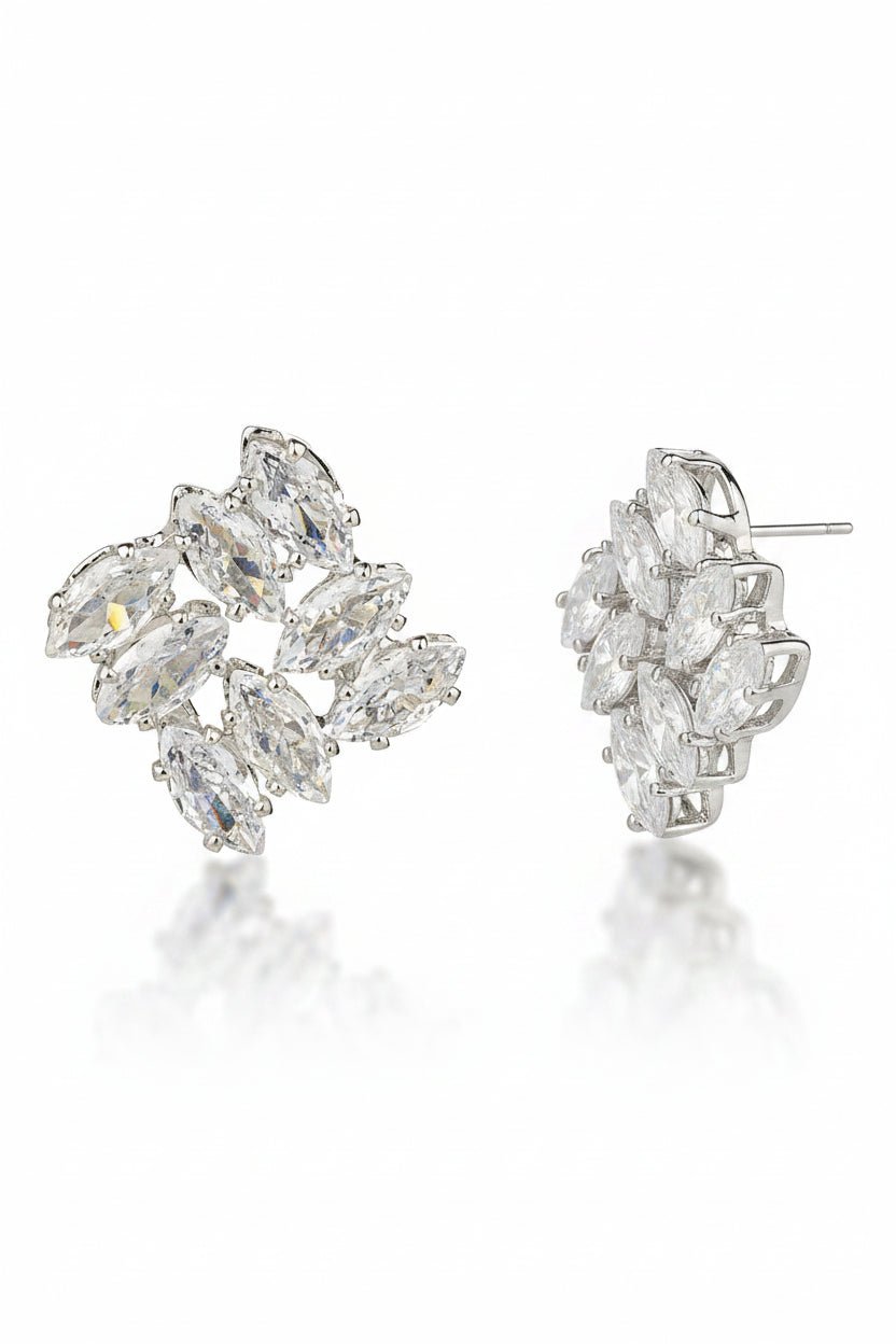 Gregory Ladner Sparkling Cluster CZ Stud Earrings in Australia | One Honey Boutique