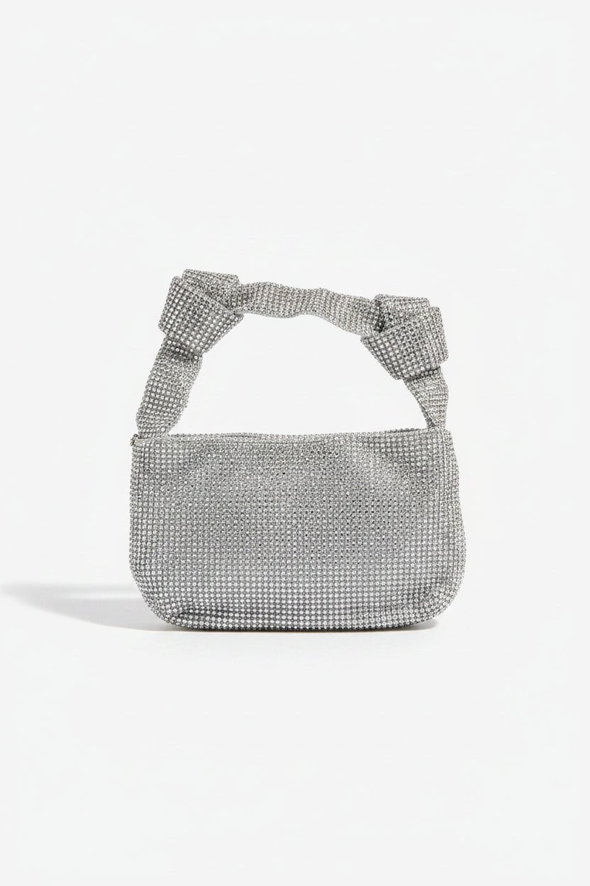 Honey Couture BOUJEE Gold Diamanté Mesh Mini Evening Bag in Australia | One Honey Boutique