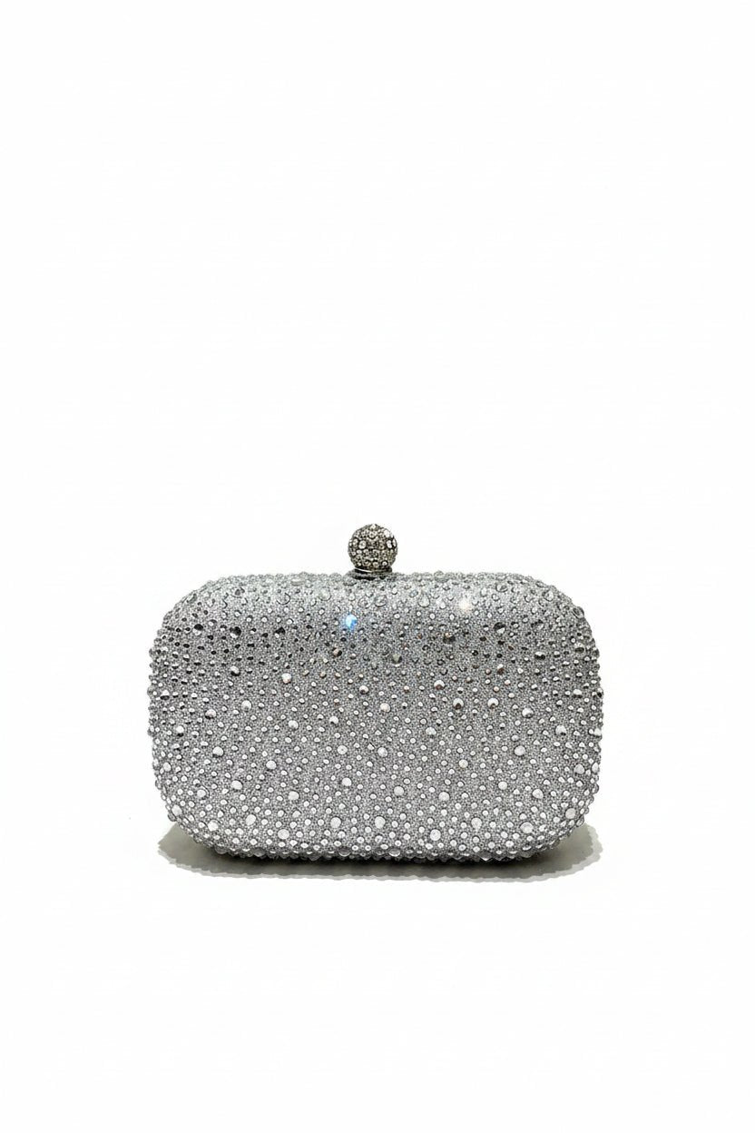 Honey Couture CELESTE Rhinestone Hard Case Clutch Bag in Australia | One Honey Boutique