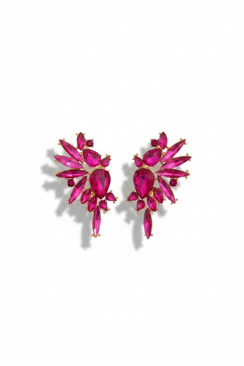 Honey Couture PHOENIX Wing Crystal Statement Earrings in Australia | One Honey Boutique