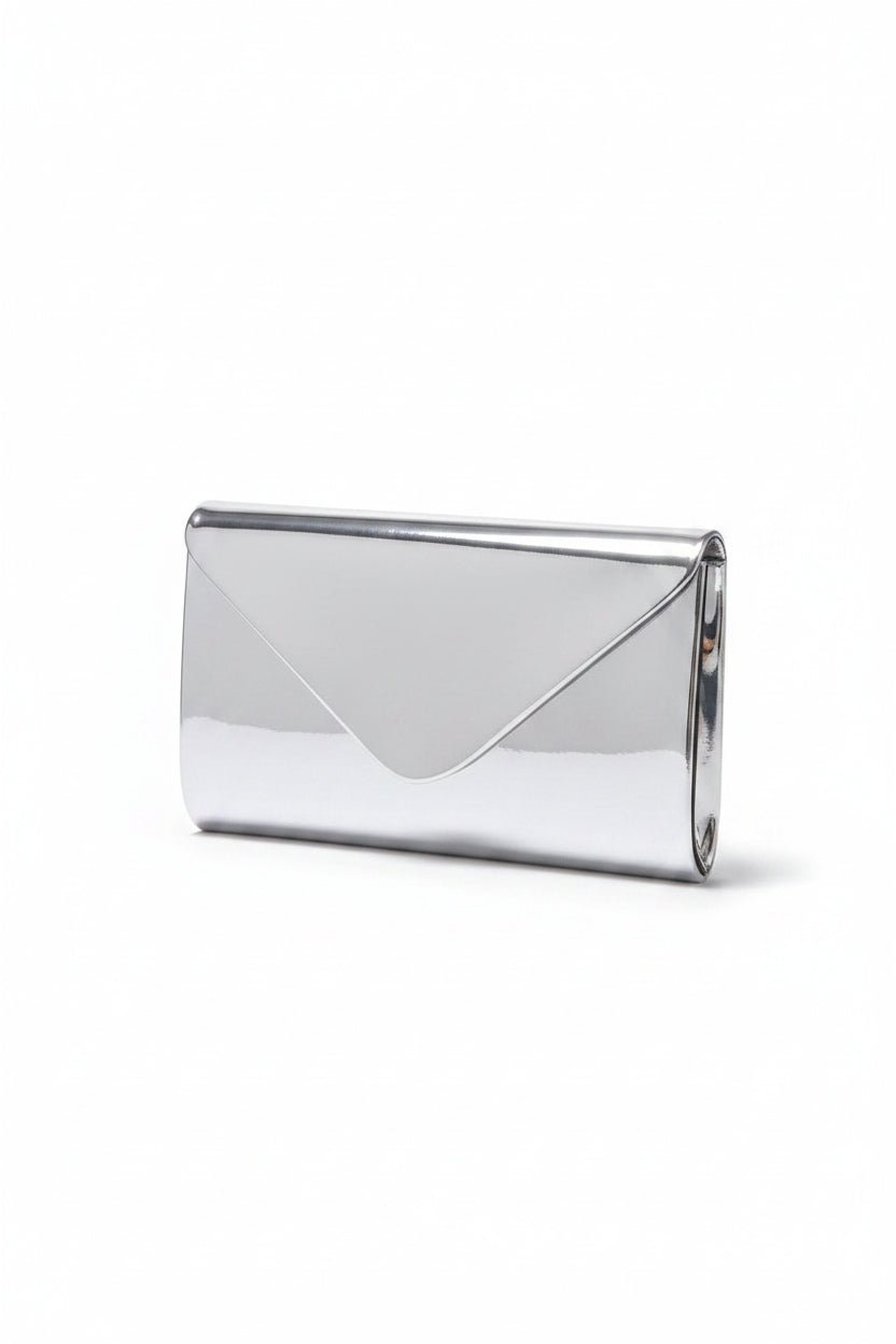 Honey Couture VIVIENNE Metallic Envelope Clutch Bag in Australia | One Honey Boutique