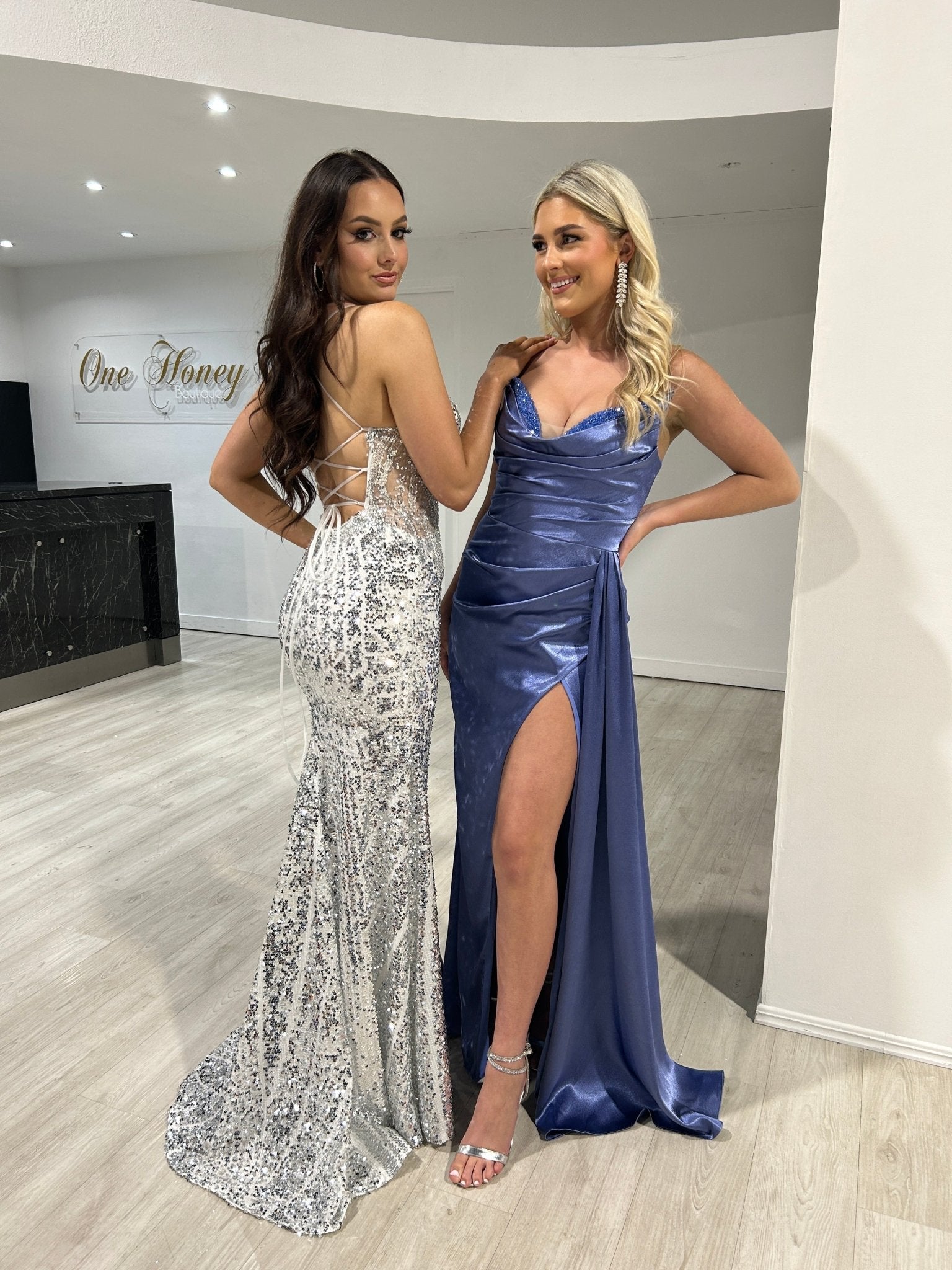 RICHIE Sequin Mermaid Evening Gown Dress in Australia | One Honey Boutique