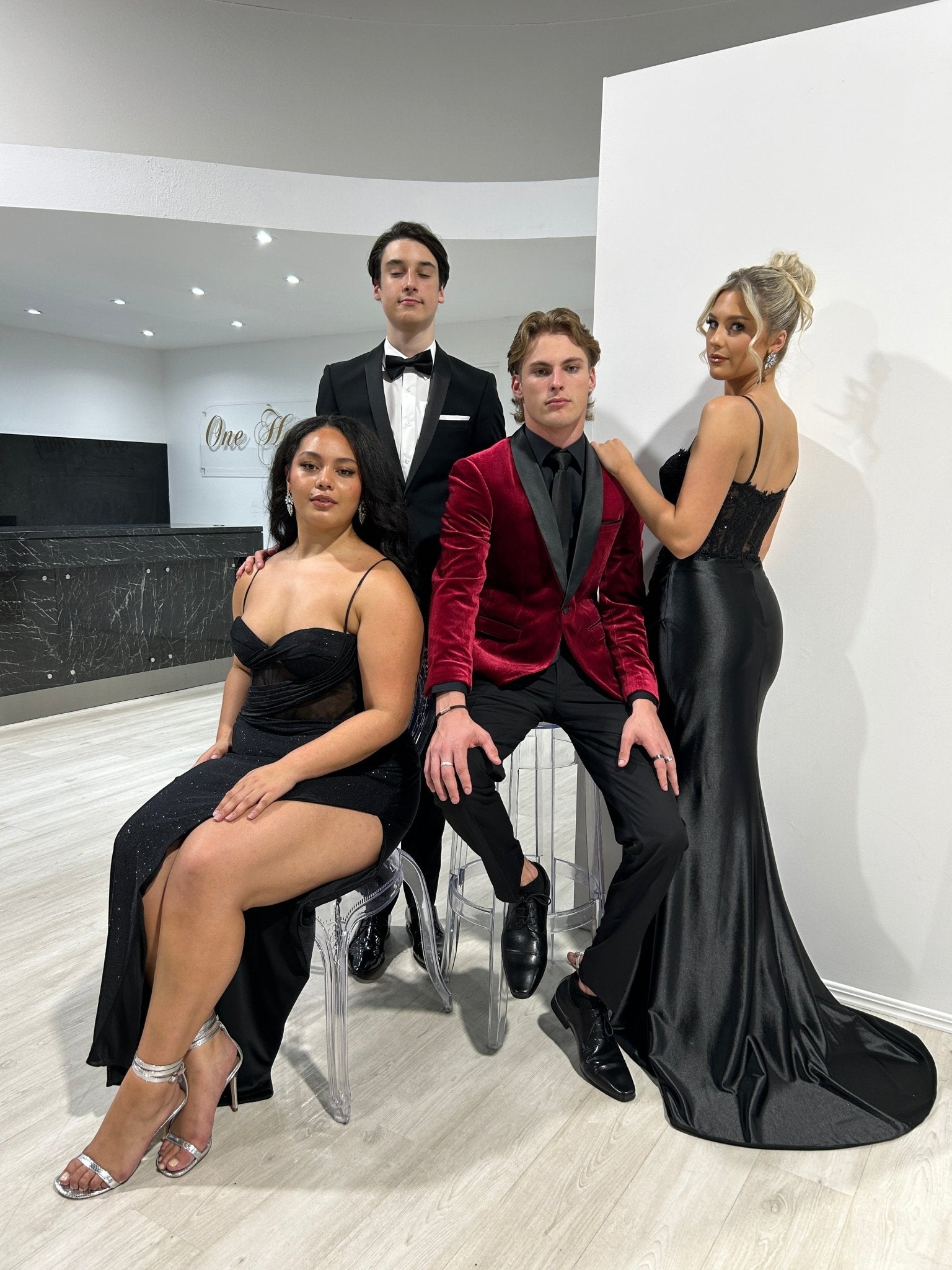 JOYCE Glitter Corset Bustier Mermaid Semi Formal Dress in Australia | One Honey Boutique