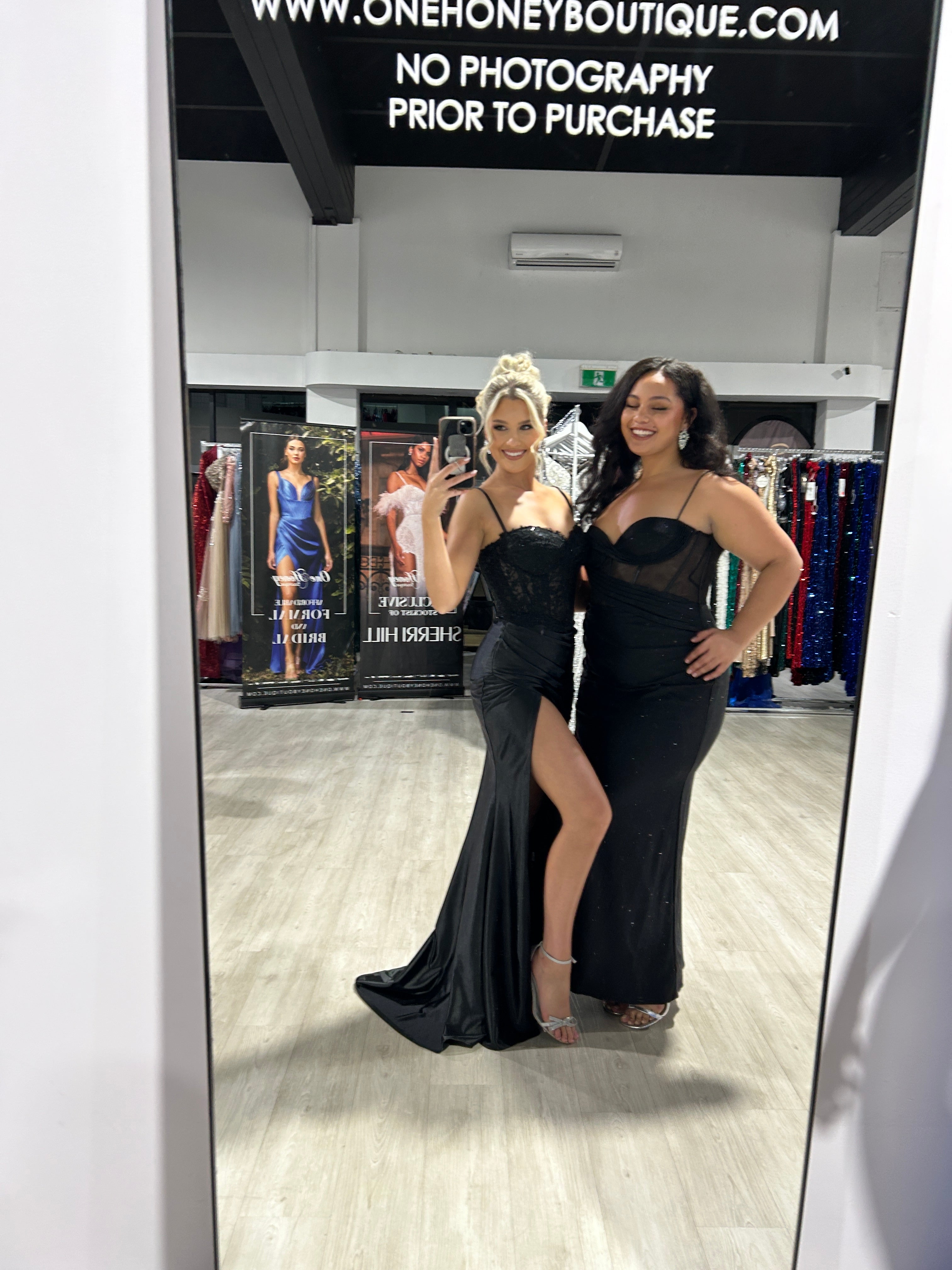 JOYCE Glitter Corset Bustier Mermaid Semi Formal Dress