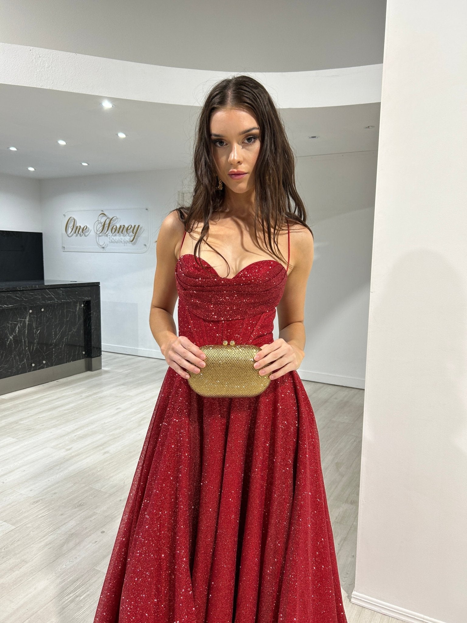 Honey Couture NORTH Diamanté Mini Clutch Bag in Australia | One Honey Boutique