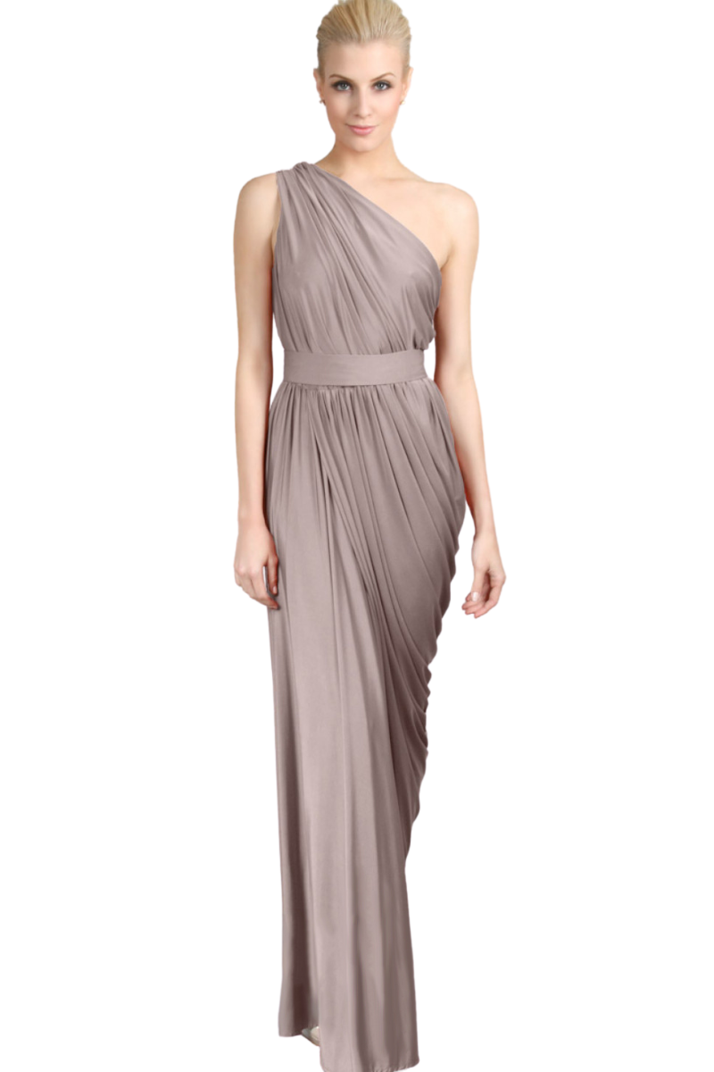 Pia Gladys Perey INGRID Silk Jersey One Shoulder Mermaid Bridesmaid Dress