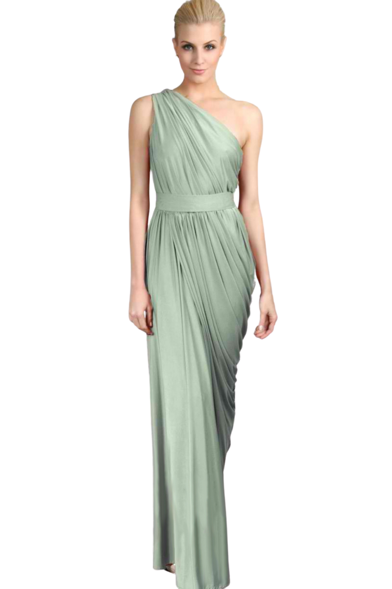 Pia Gladys Perey INGRID Silk Jersey One Shoulder Mermaid Bridesmaid Dress