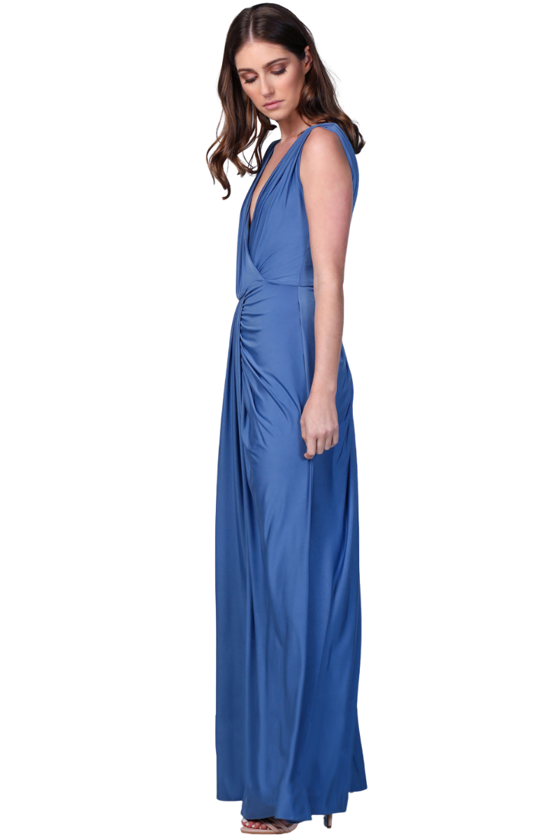 Pia Gladys Perey JESSA Silk Jersey Bridesmaid Maxi Dress