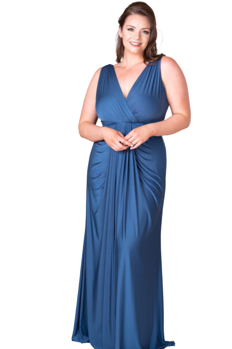 Pia Gladys Perey JESSA Silk Jersey Bridesmaid Maxi Dress