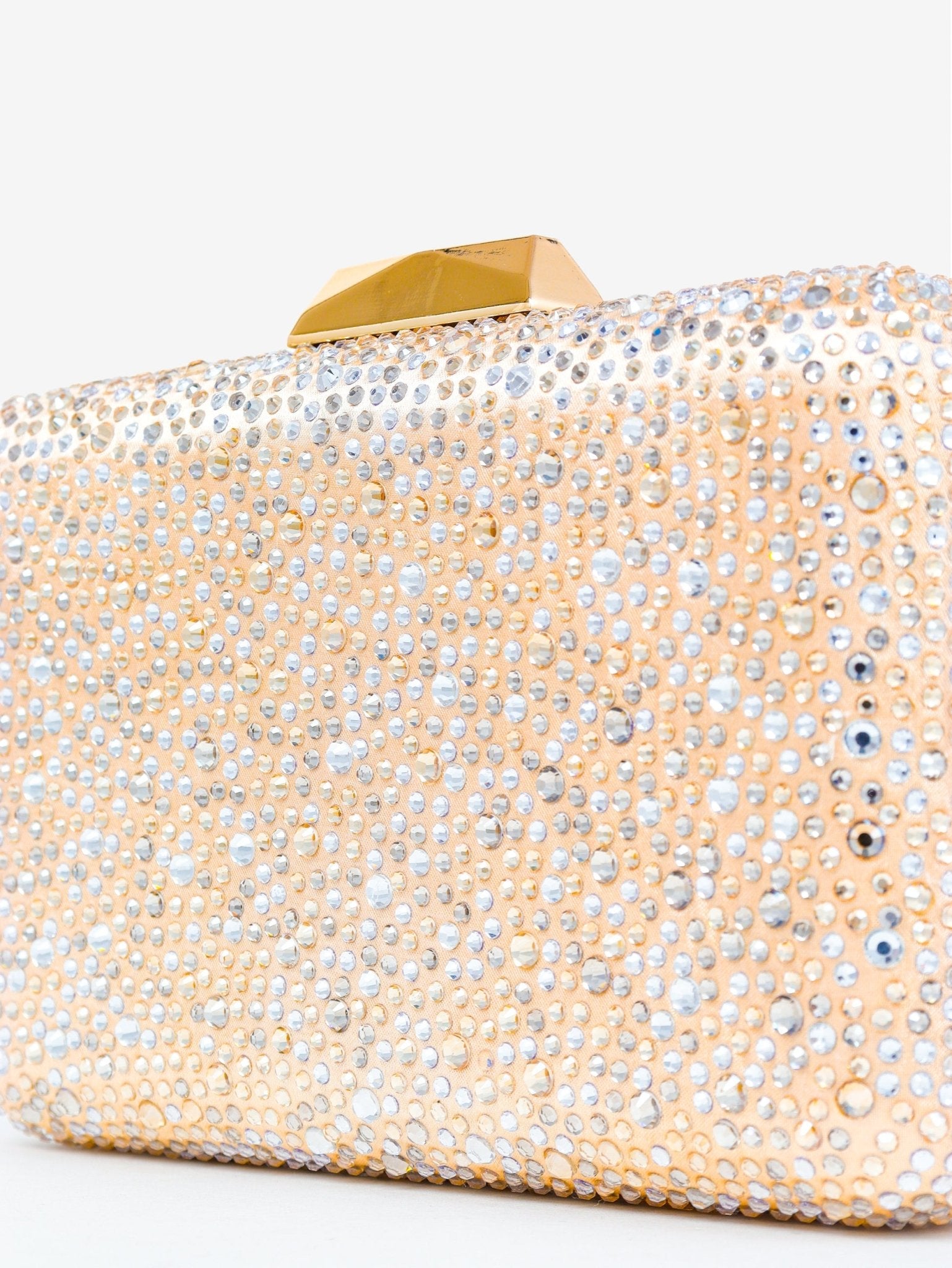 Lustre & Sage ENNA Crystal Satin Clutch Bag in Australia | One Honey Boutique